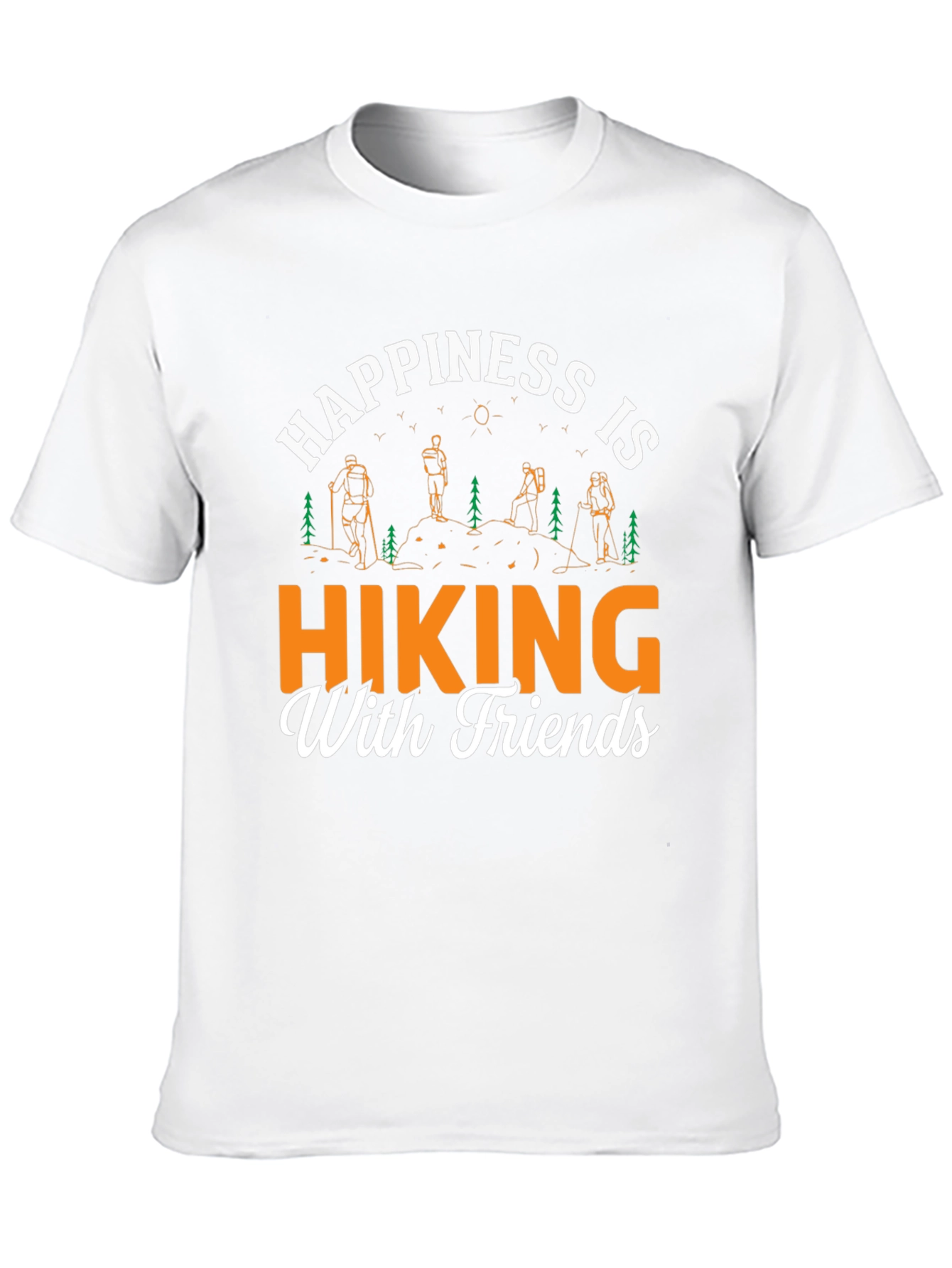 Black Hiking with Friends Graphic Tee view 10