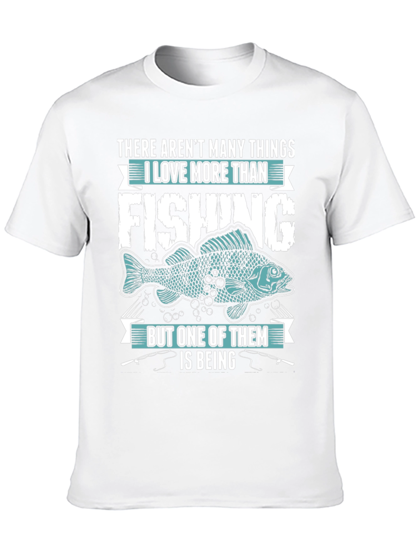 Black Fishing Lover T-Shirt - Many Things I Love view 10