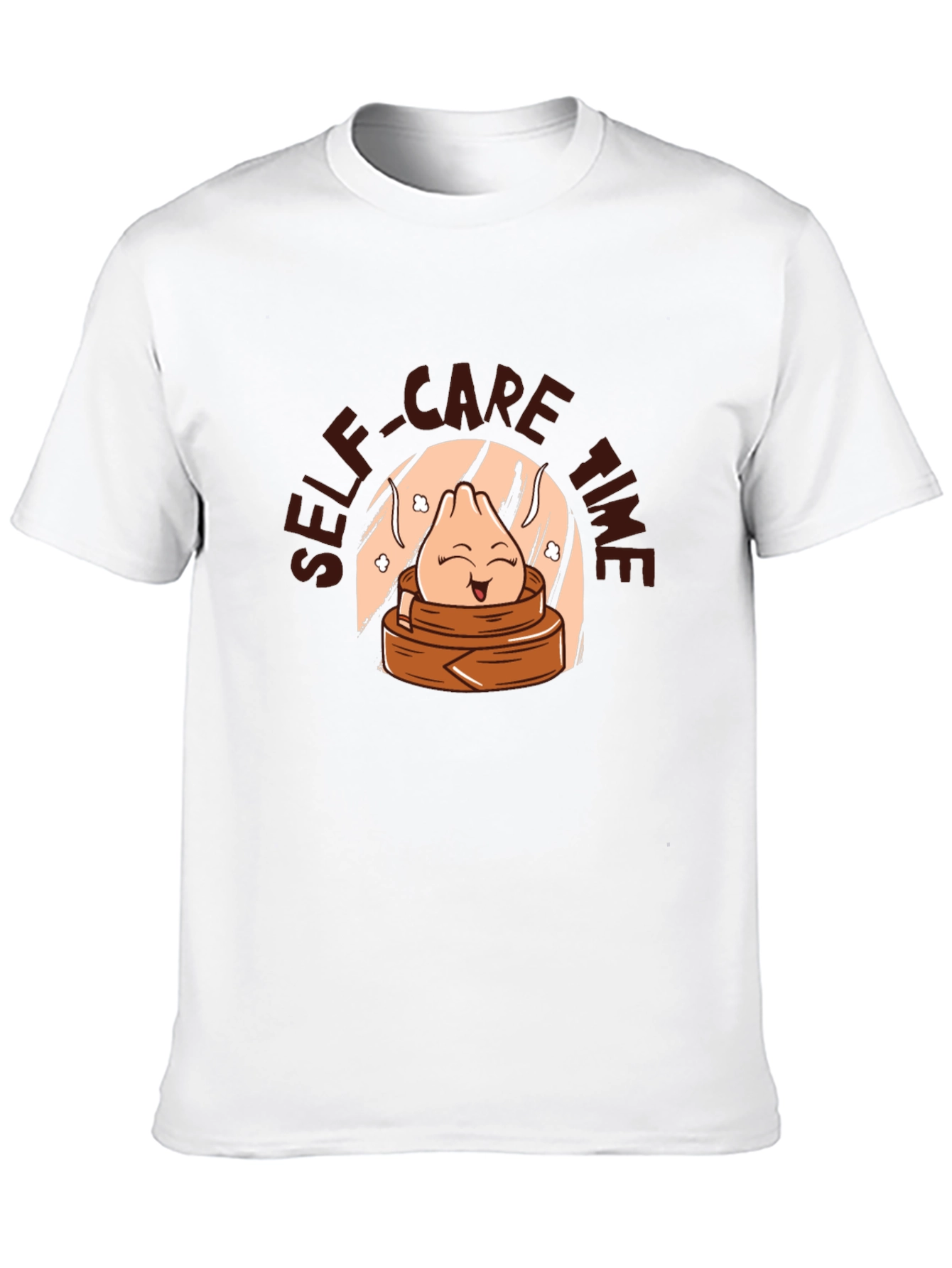 Black Self-Care Time Dumpling T-Shirt view 10