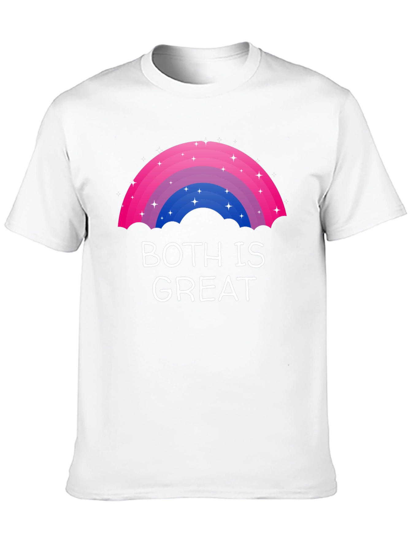 Black Bisexual Pride Rainbow T-Shirt - Both Is Great view 10