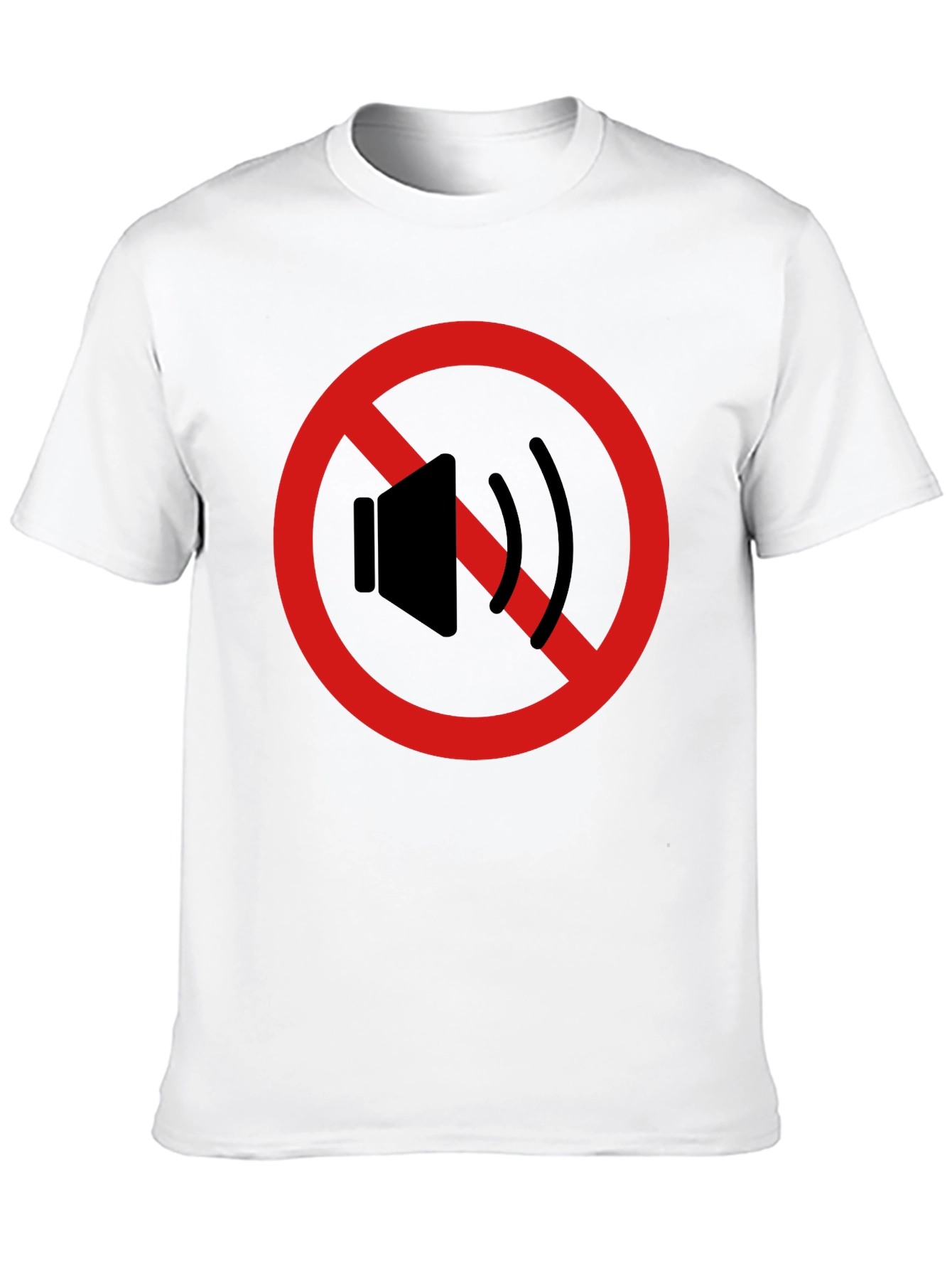 Black Silence Please T-Shirt - Anti-Noise Graphic Tee view 10