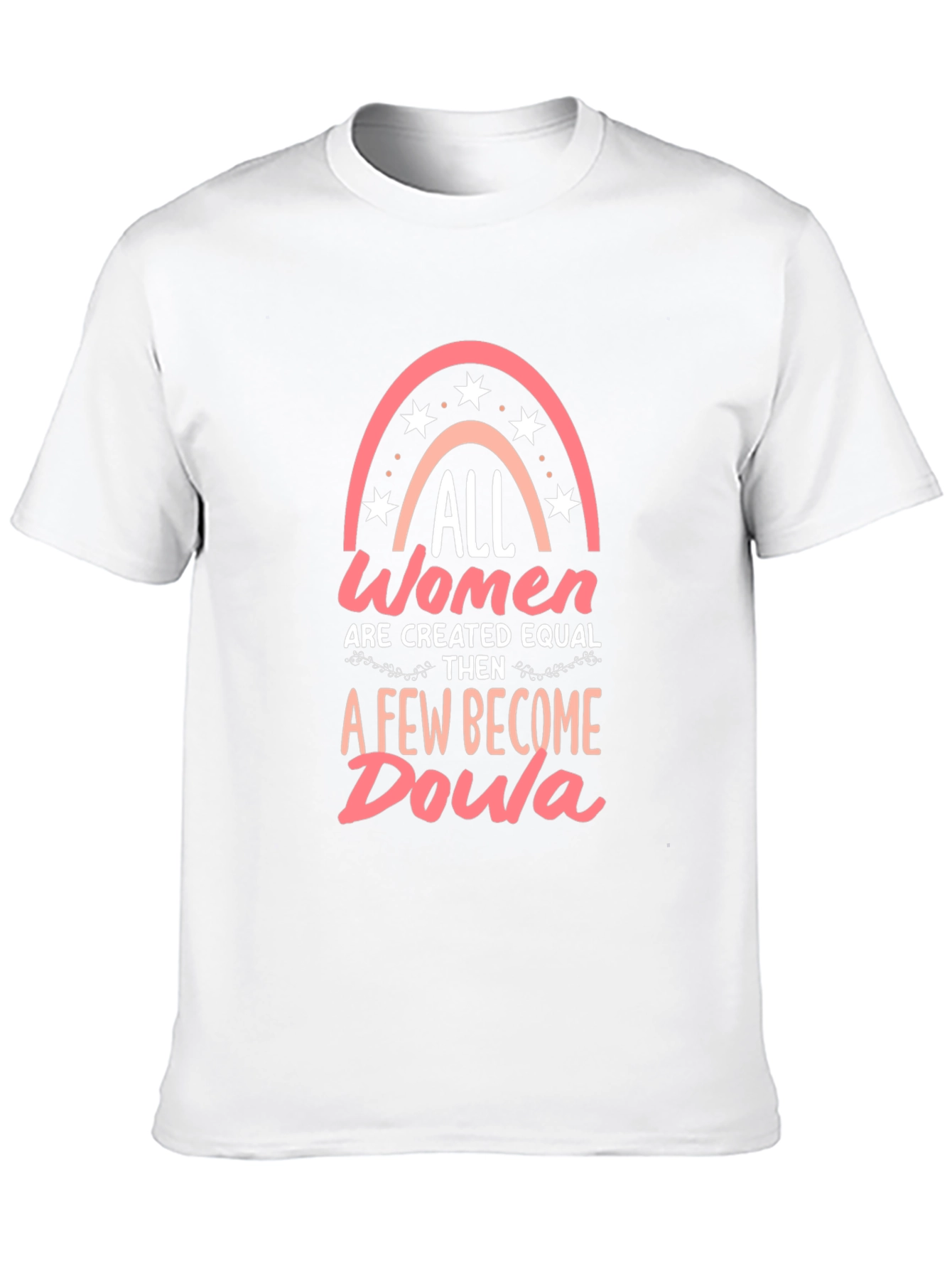 Black All Women Created Equal Doula Graphic T-Shirt view 10