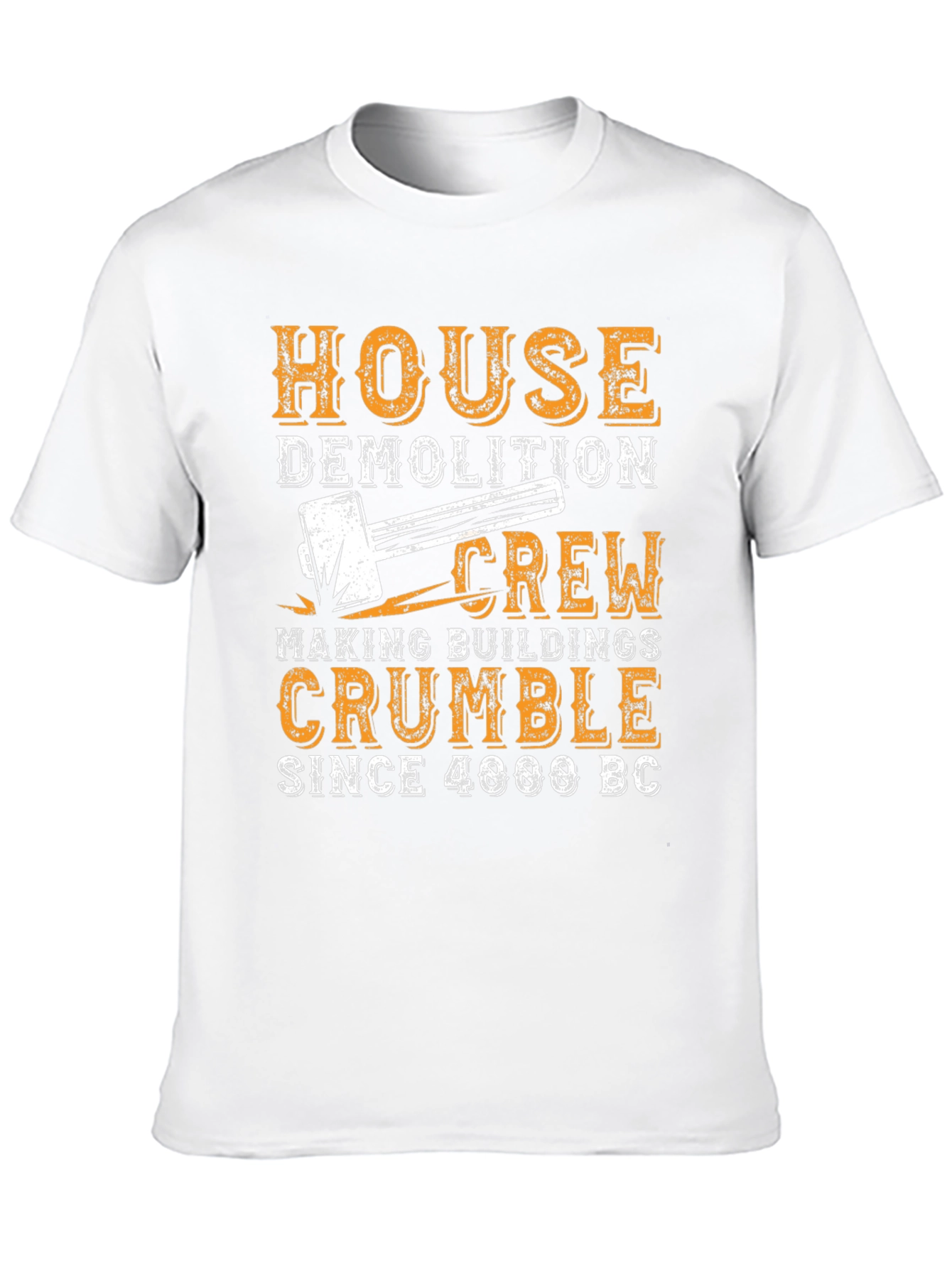 Black House Demolition Crew T-Shirt - Funny Construction Tee view 10