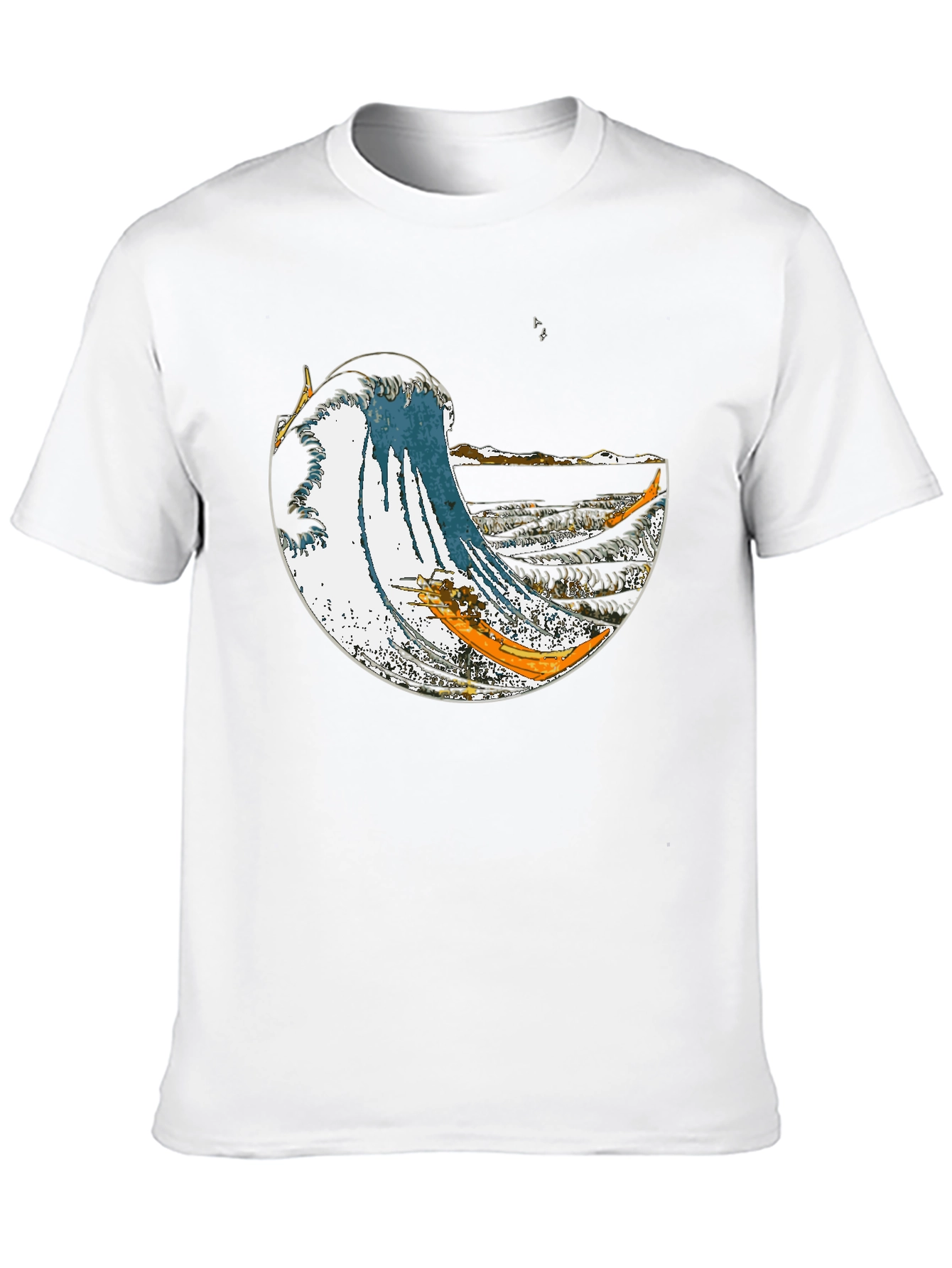 Great Wave Graphic Tee - Stylish Cotton Blend - 10