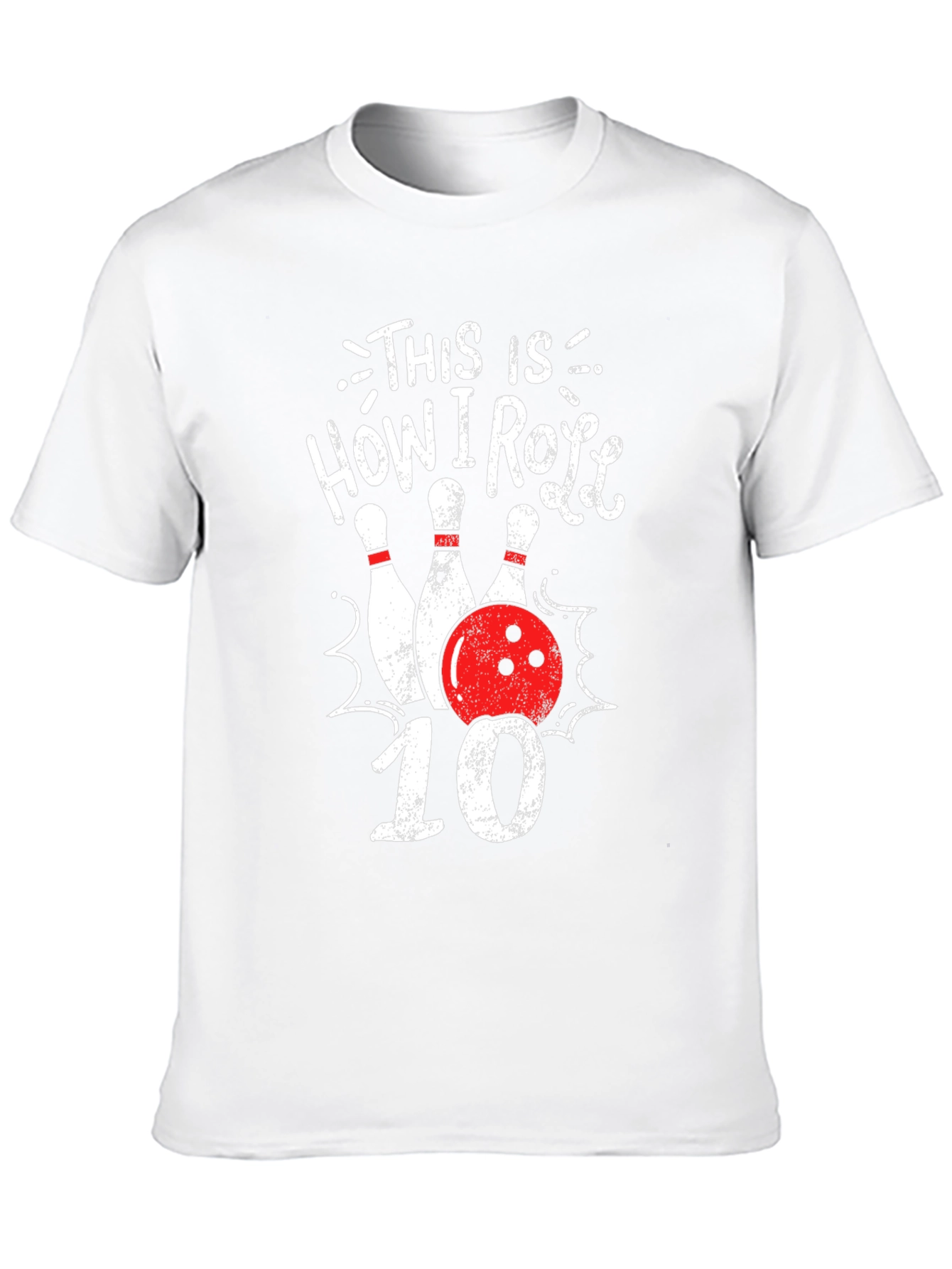 Black How I Roll Bowling T-Shirt view 10