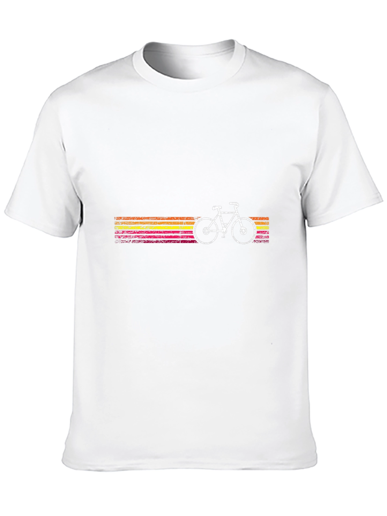 Black Retro Bike Graphic Tee - Men's Black T-Shirt view 10