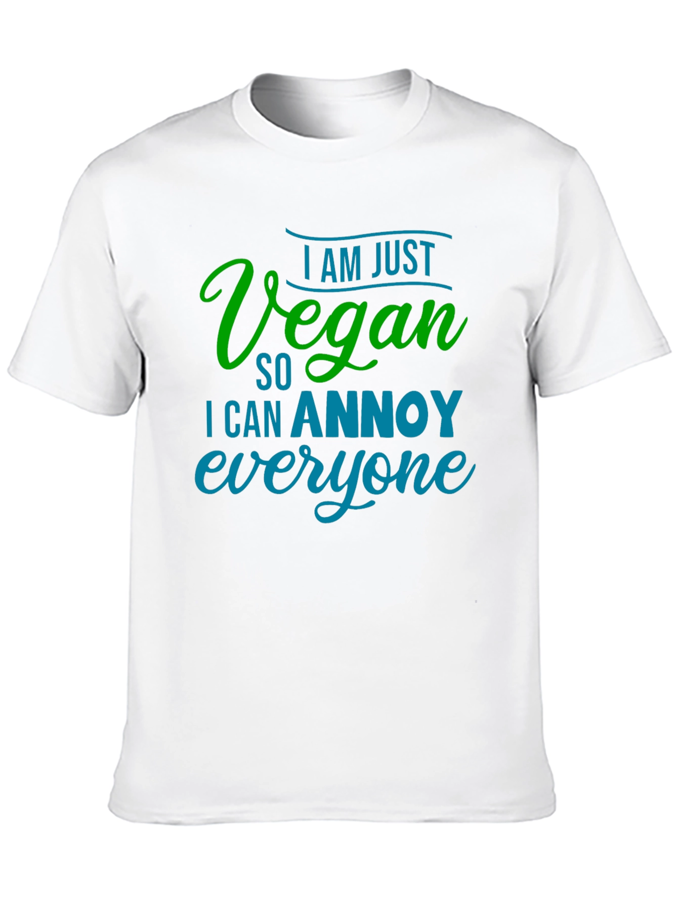 Black Vegan Annoy Funny Graphic Tee view 10