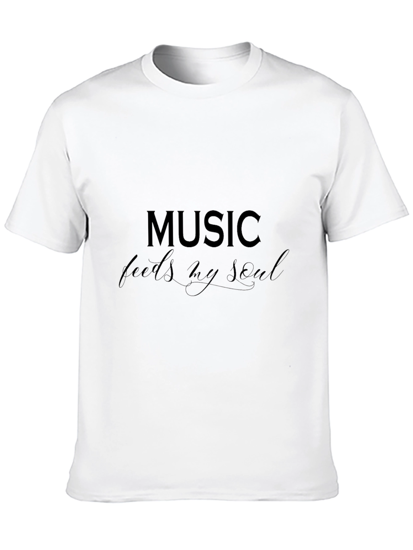 Black Music Feeds My Soul Black Graphic T-Shirt view 10