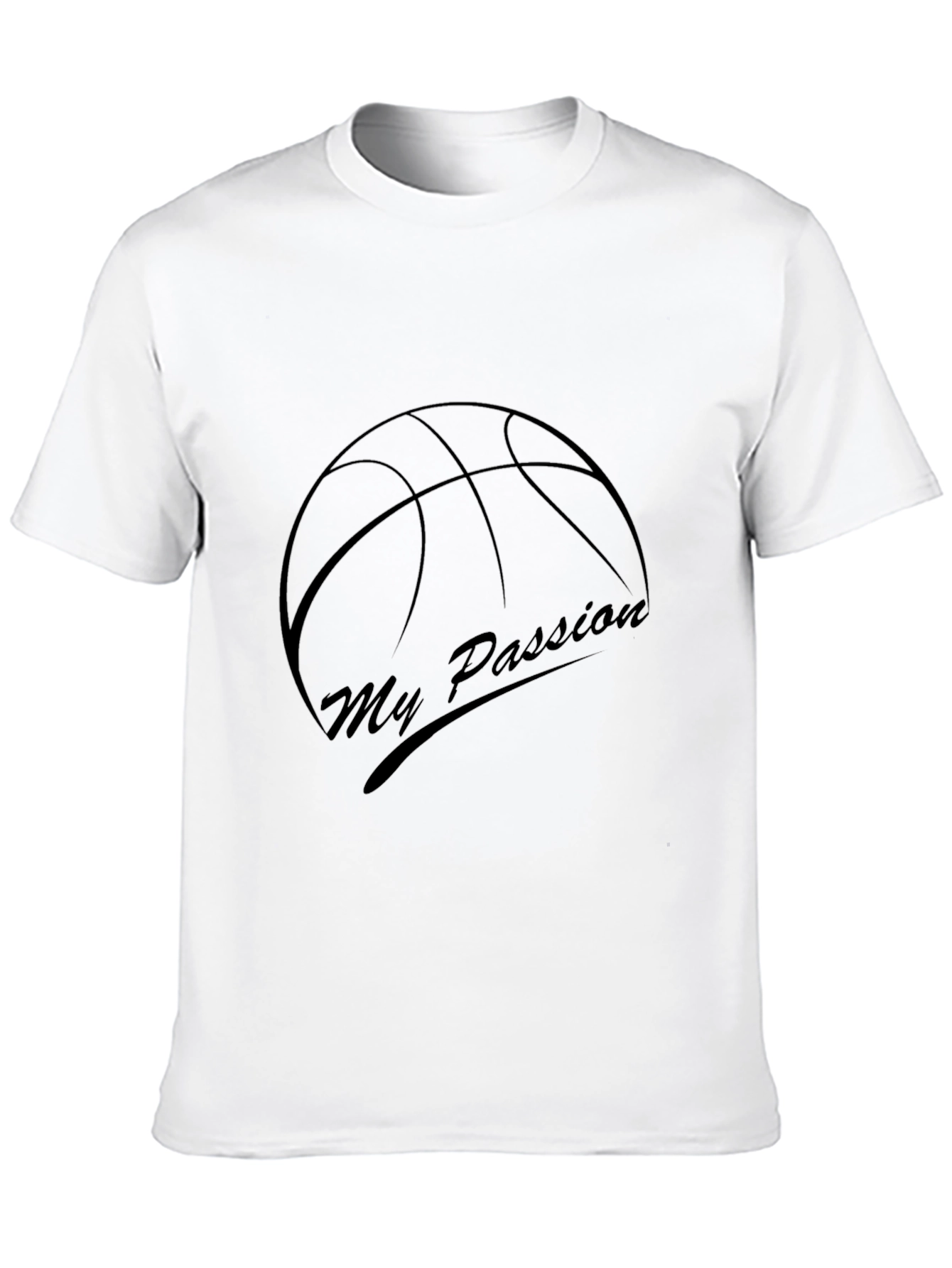 Black My Passion Basketball Graphic T-Shirt view 10