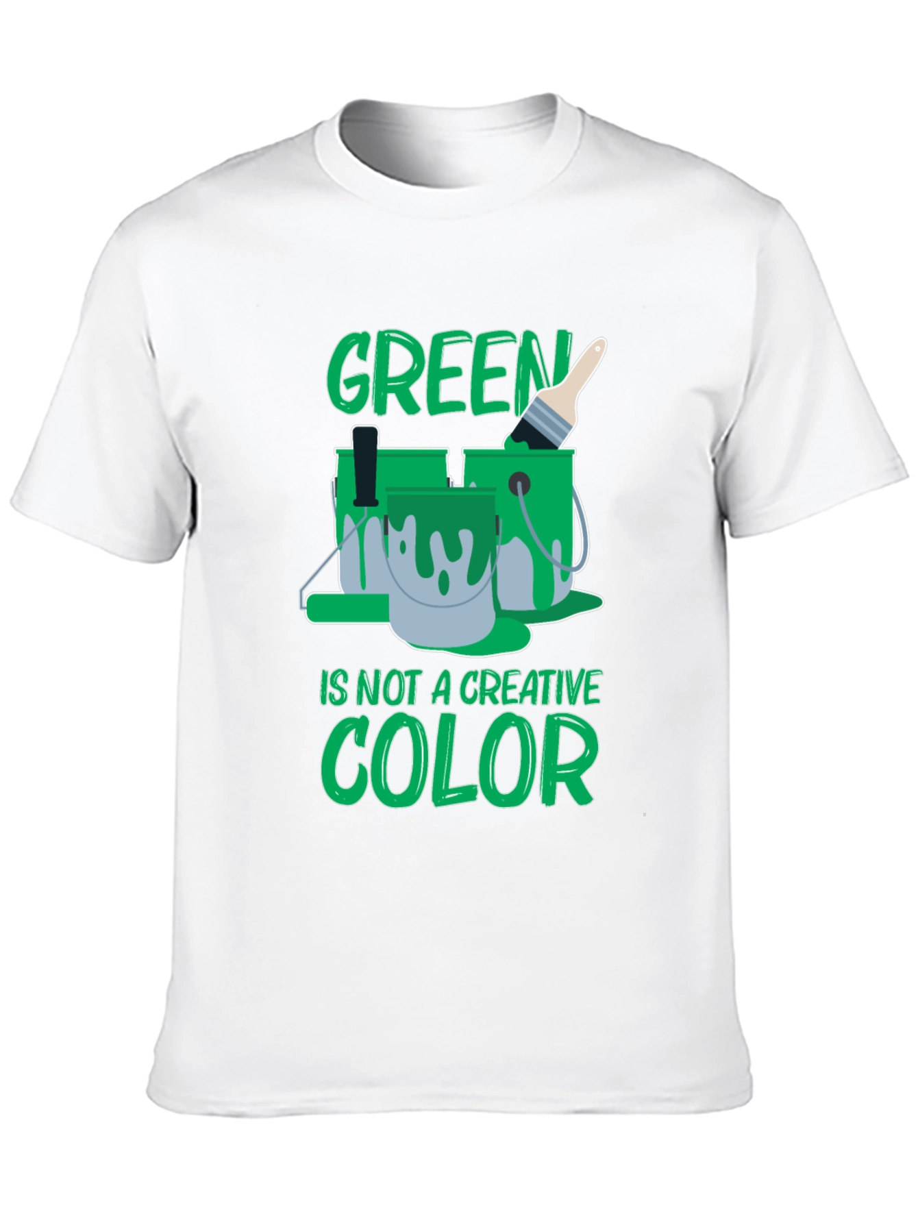 Black Green Is Not a Creative Color Graphic Tee view 10