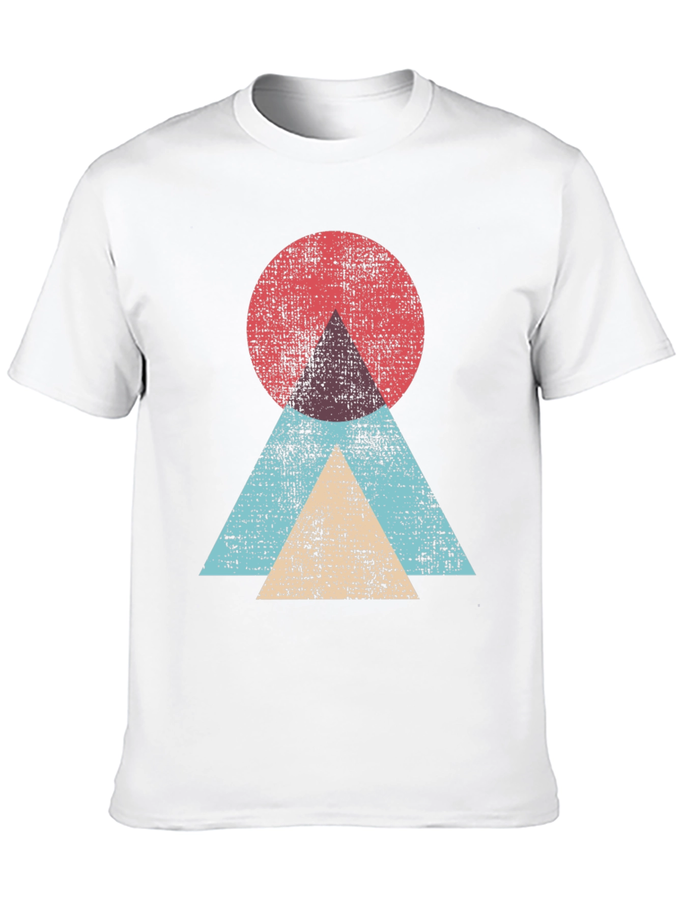 Black Geometric Graphic Tee - Modern Abstract Design view 10