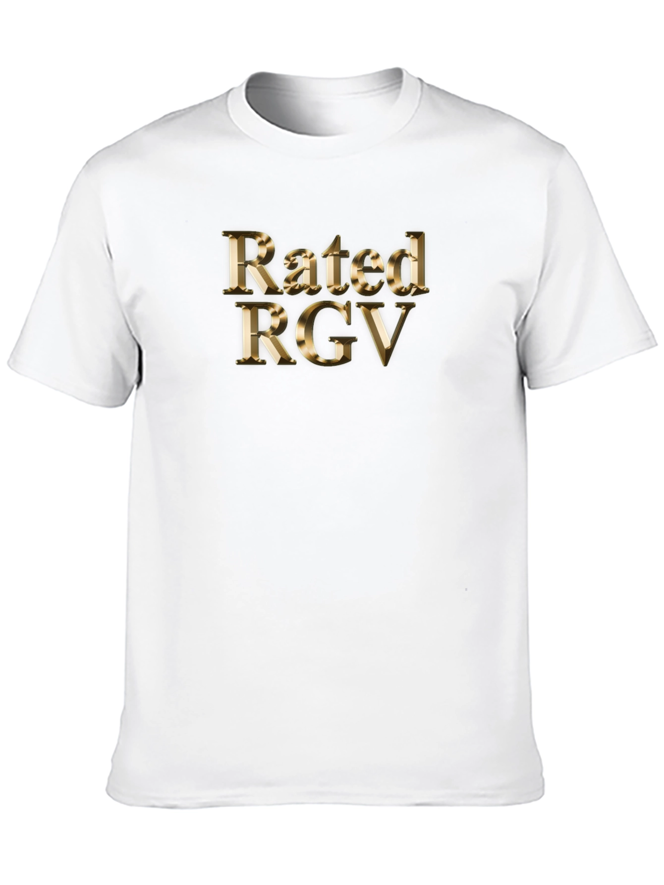 Black Rated RGV Graphic Tee - Cool Design Black T-Shirt view 10