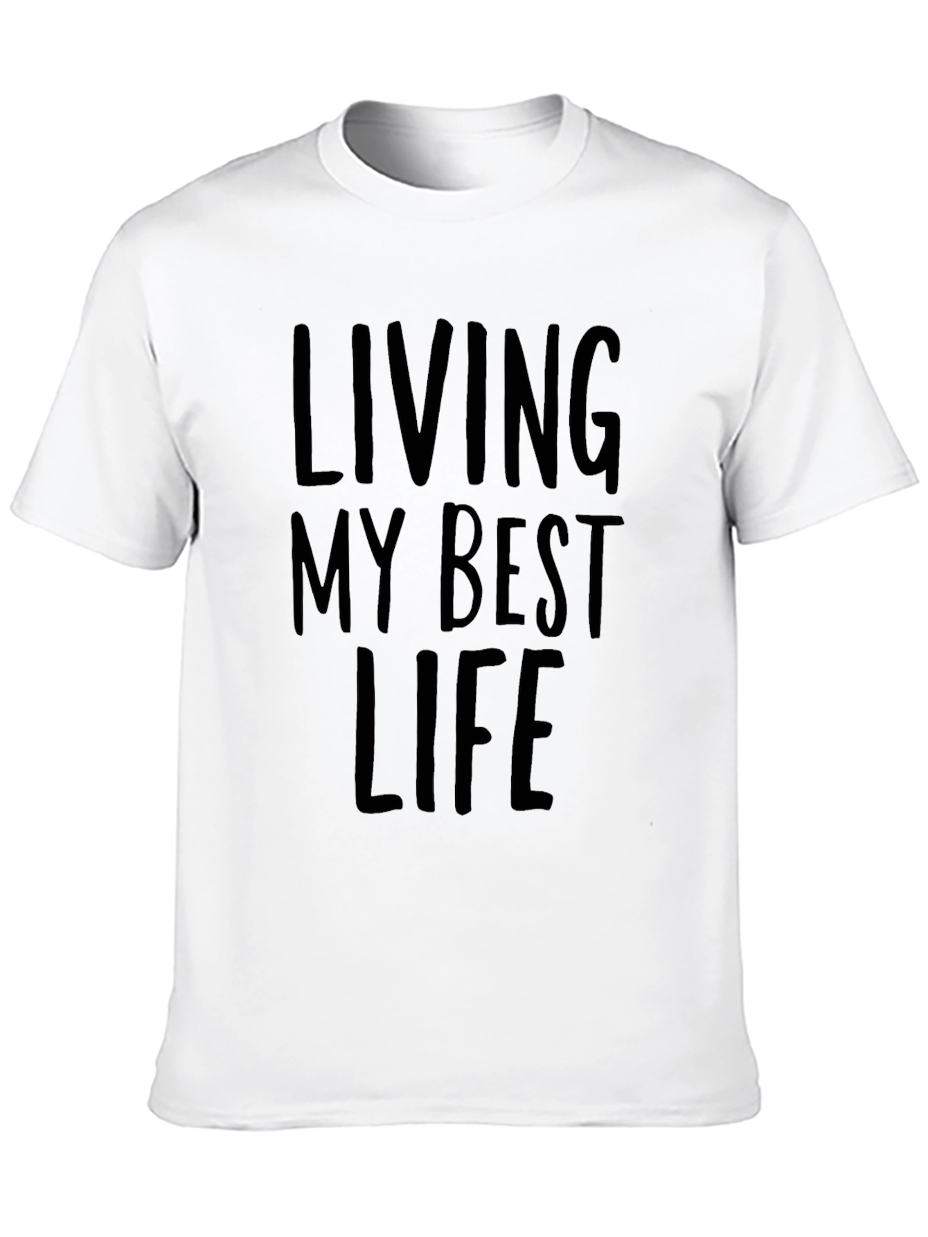 Black Living My Best Life T-Shirt - Black Tee view 10