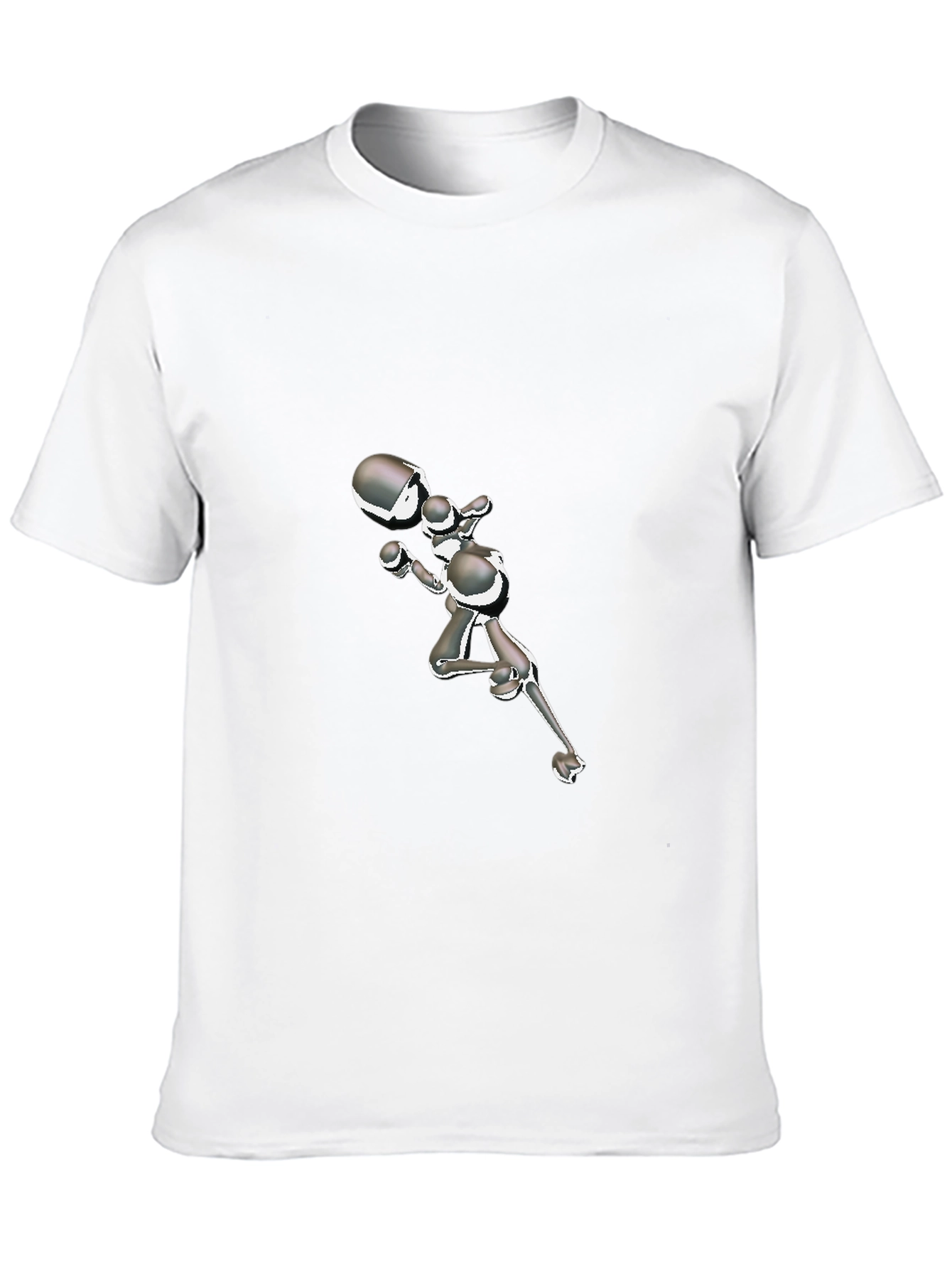 Black Abstract Boxer Graphic Black T-Shirt view 10