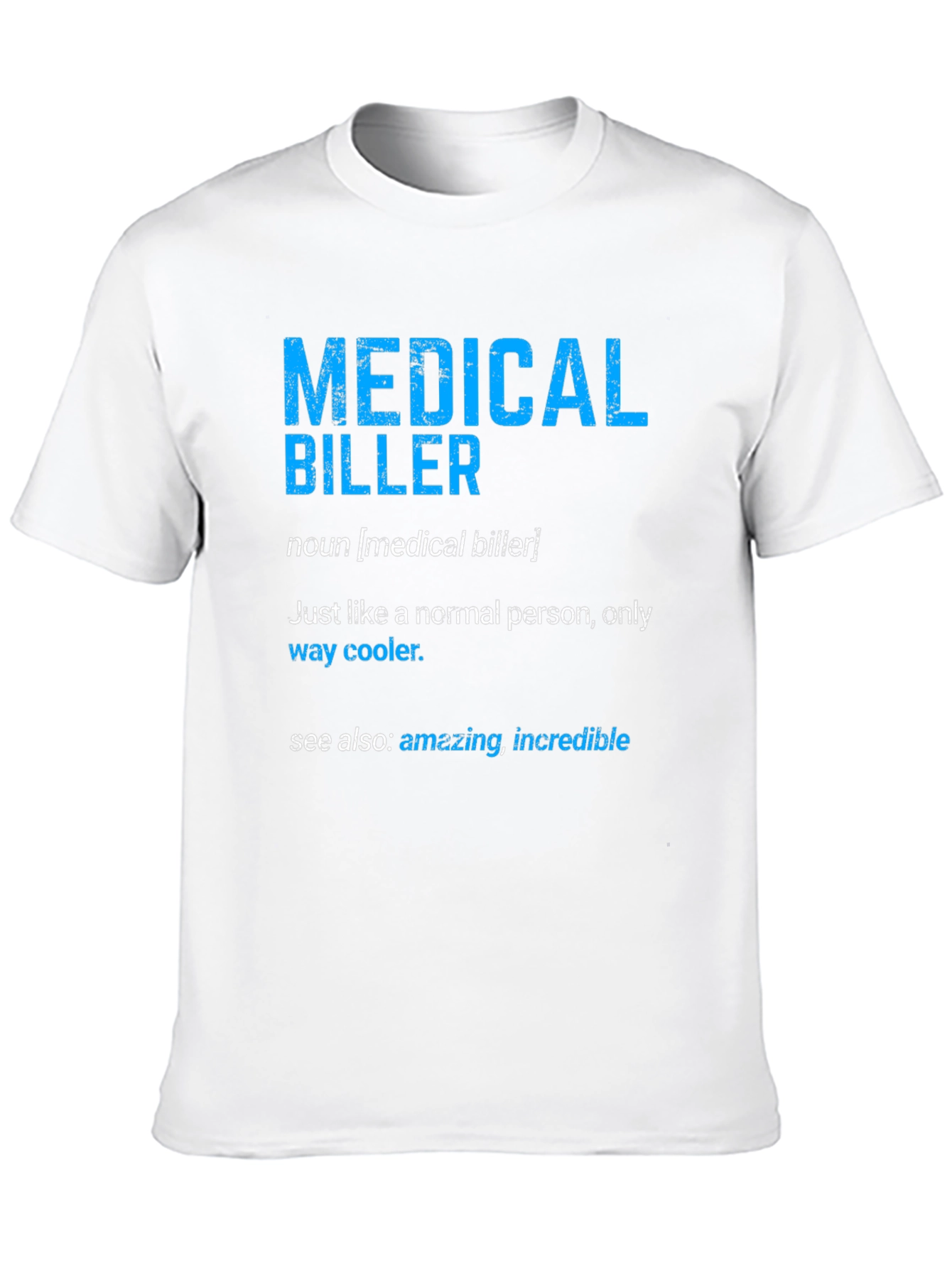 Black Medical Biller Definition T-Shirt view 10