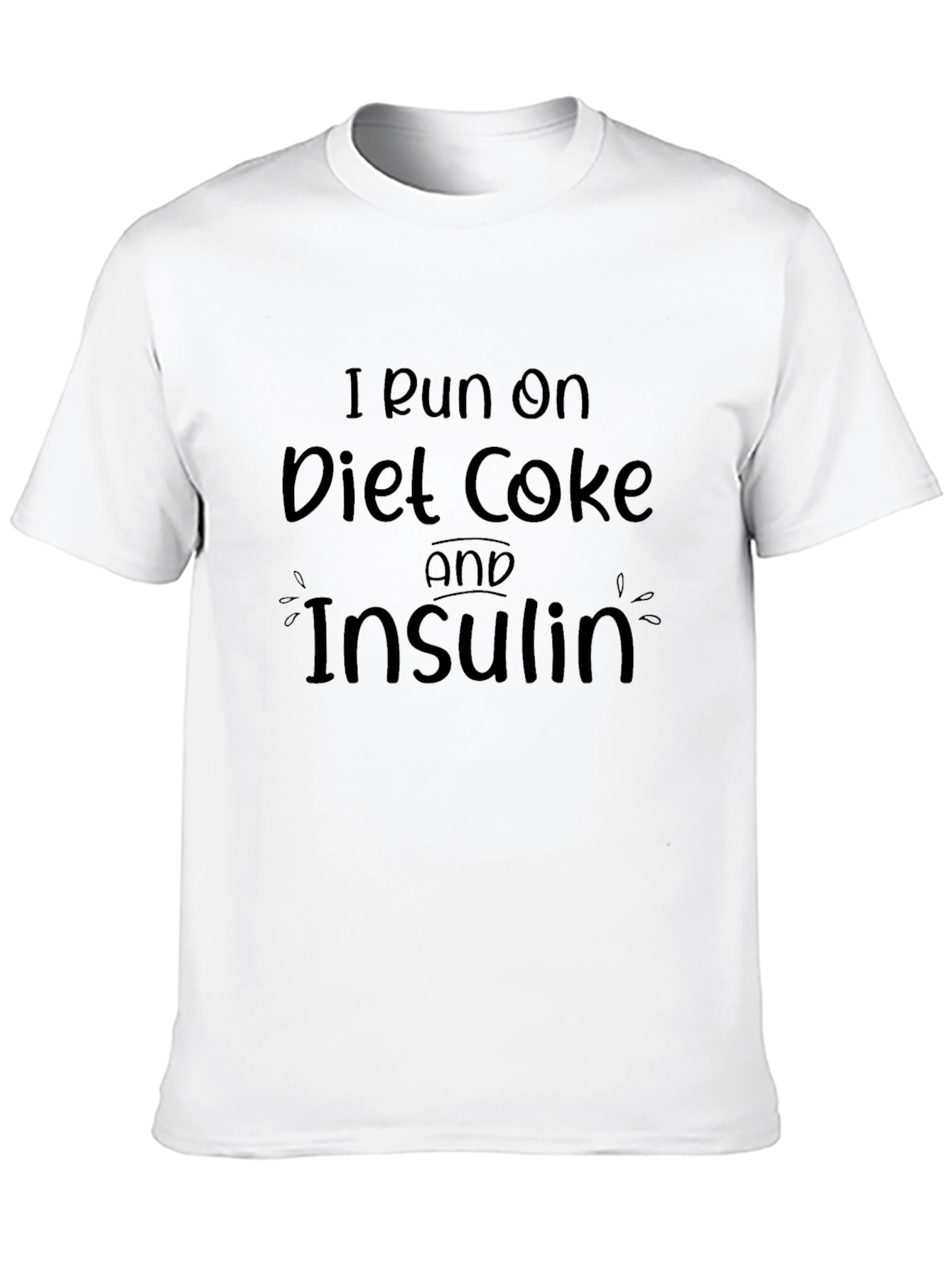 Black Diet Coke & Insulin Graphic Tee view 10
