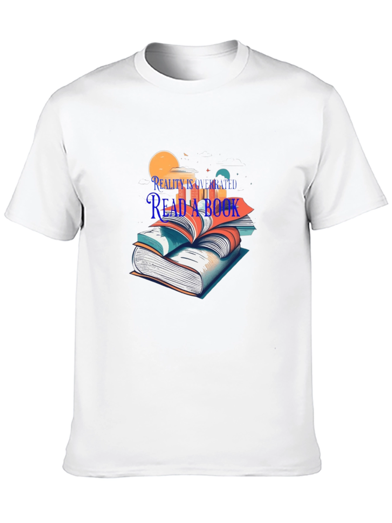 Black Reality is Overrated Read a Book T-Shirt view 10