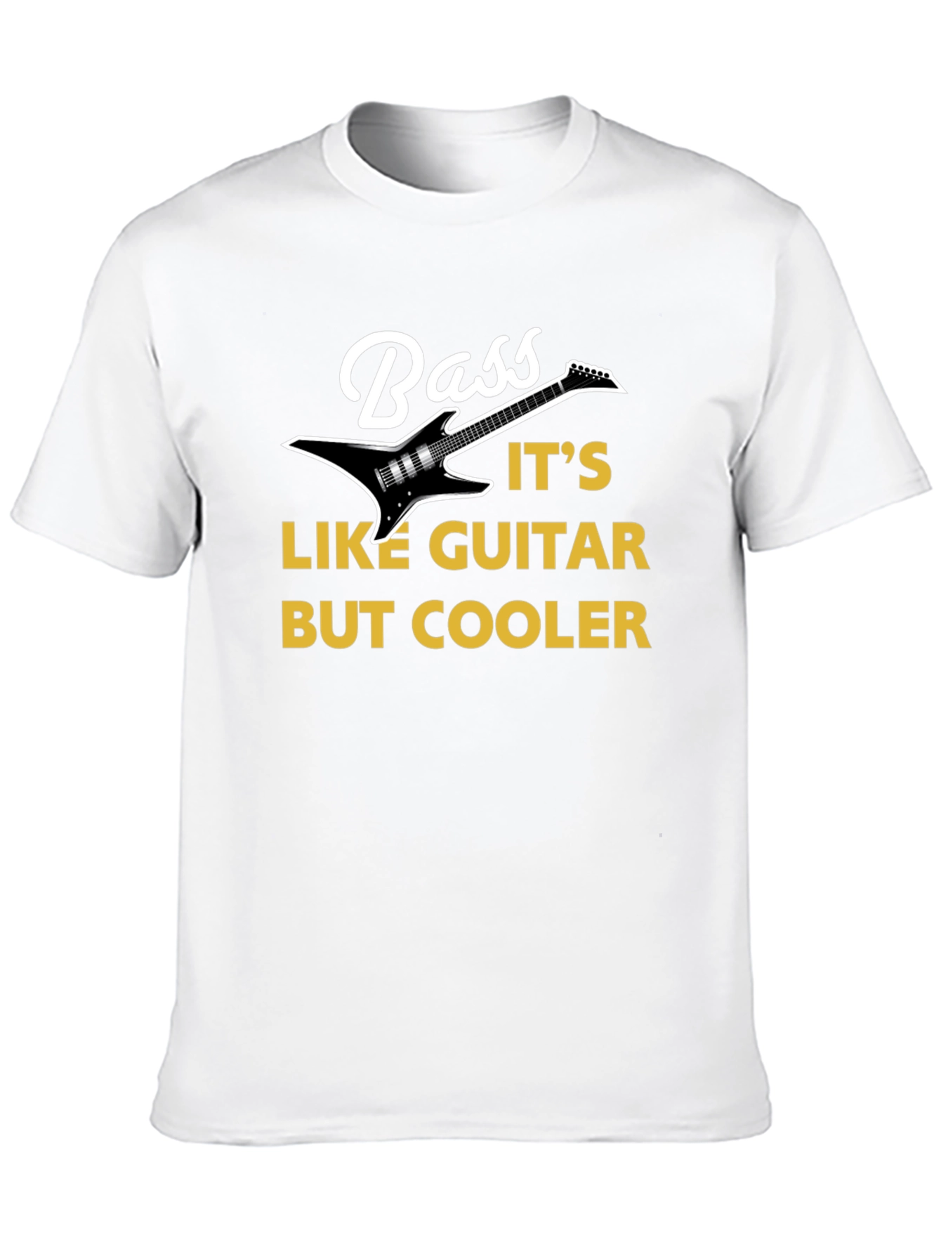 Black Bass Guitar T-Shirt: It's Like Guitar But Cooler! view 10
