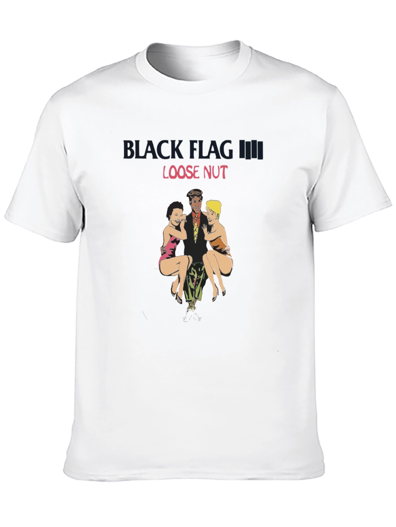 Black Black T-Shirt with "Loose Nut" Graphic view 10