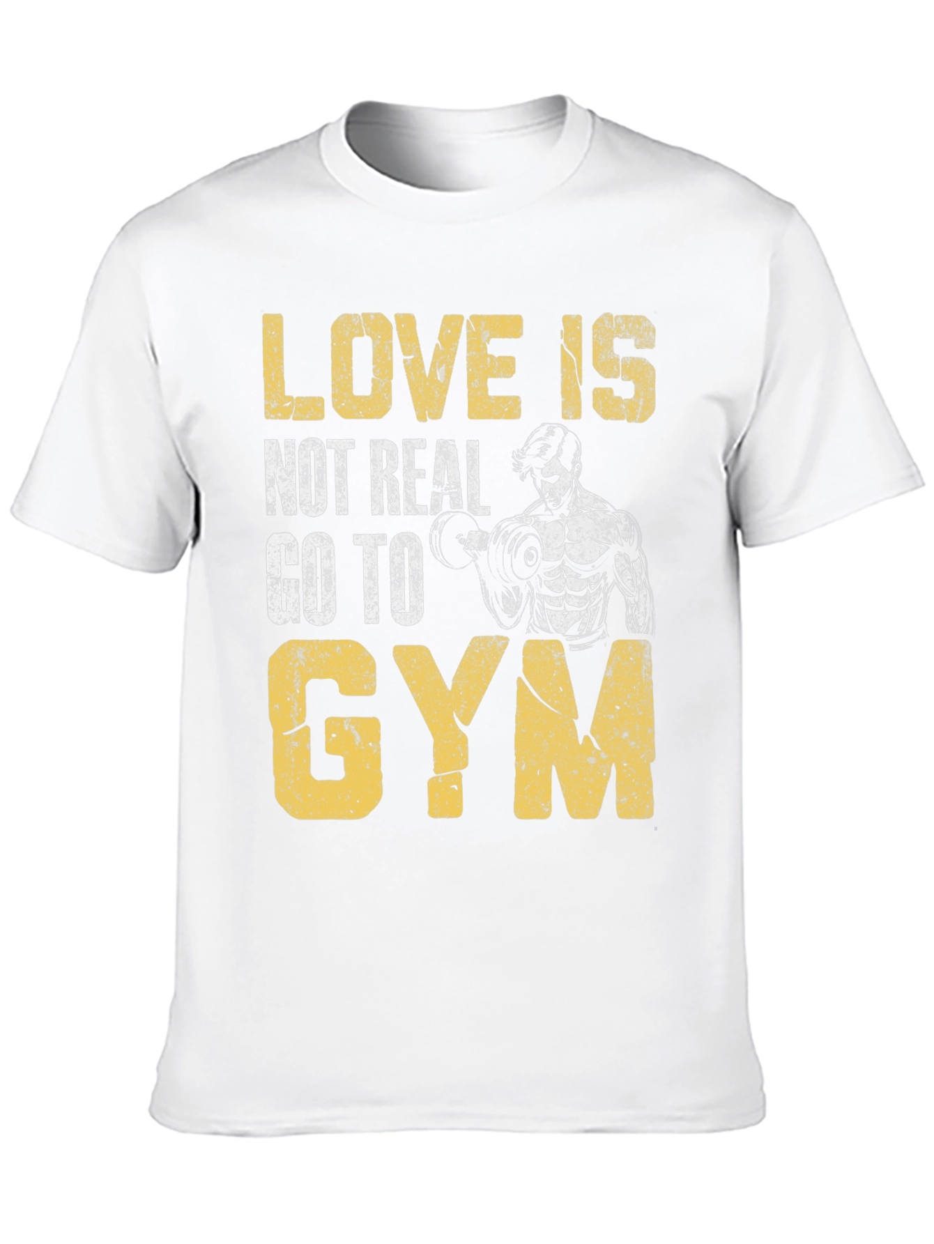 Black Love is Not Real Gym T-Shirt view 10