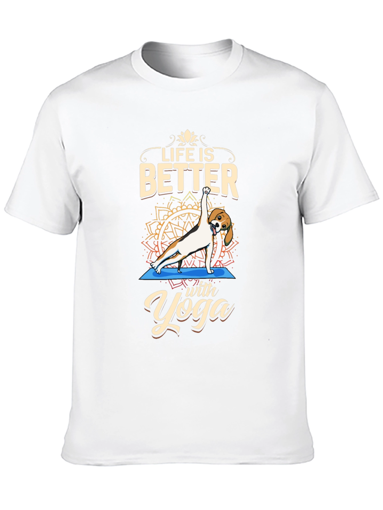 Black Life is Better with Yoga Dog T-Shirt view 10