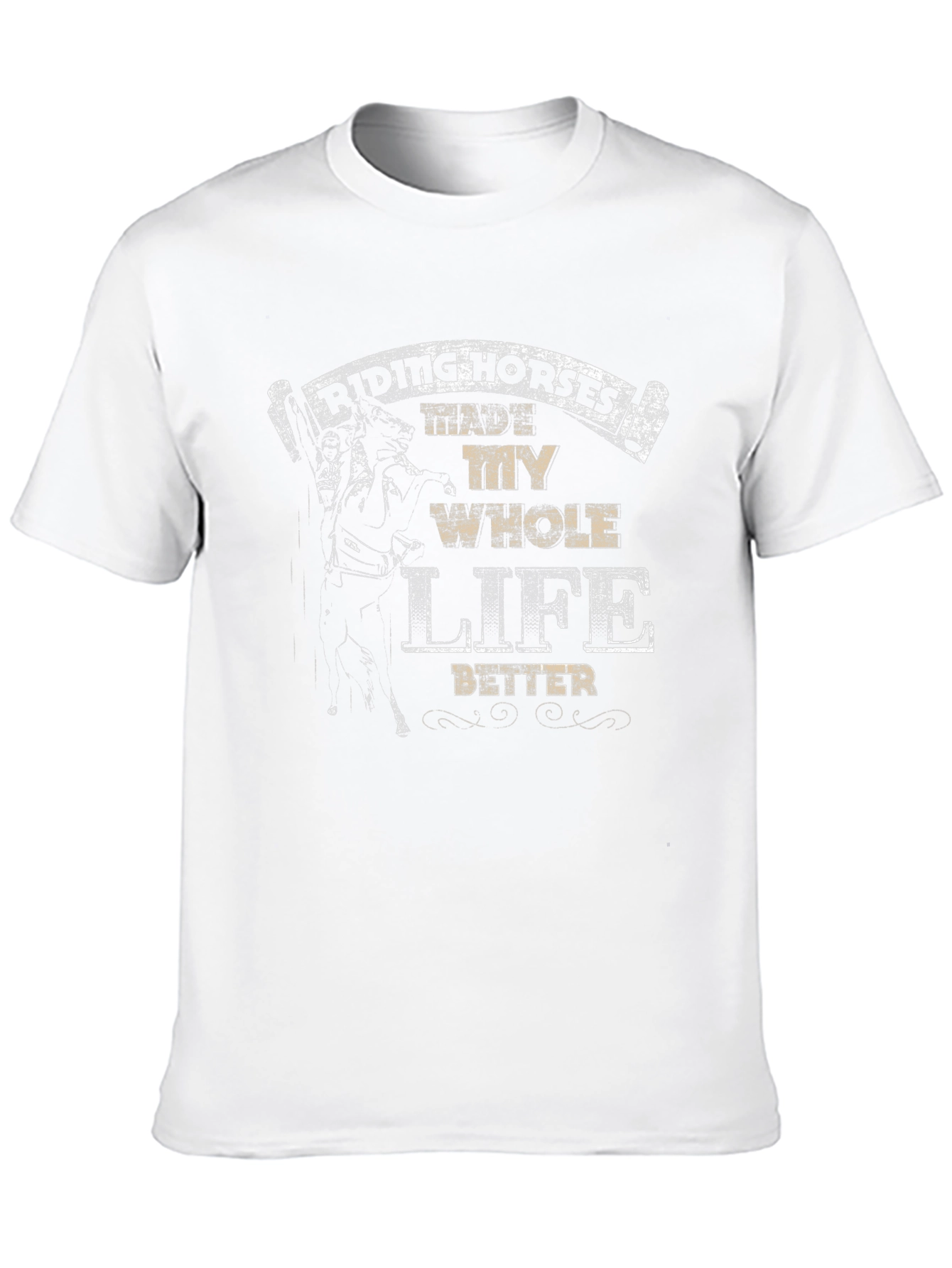 Black Riding Horses Life T-Shirt view 10