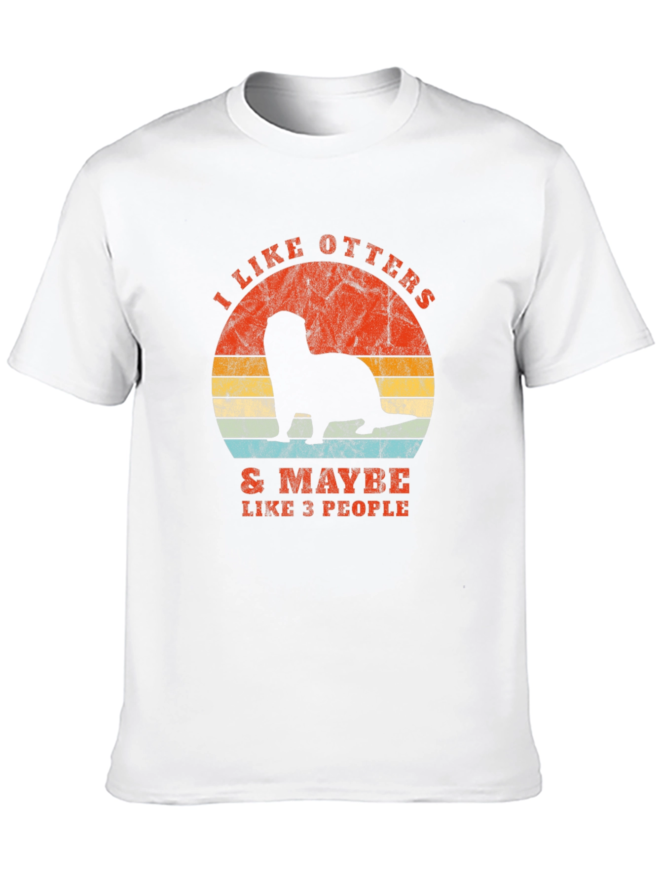 Black I Like Otters Graphic T-Shirt view 10