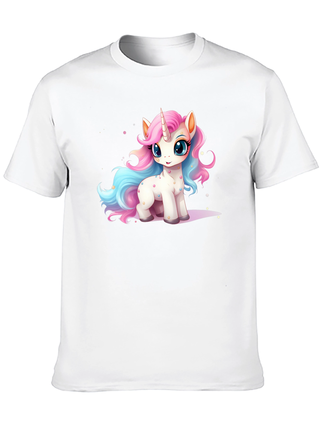 Black Unicorn Cartoon T-Shirt view 10