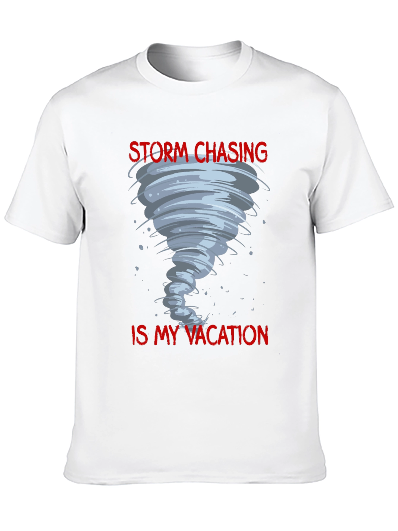 Black Storm Chasing Vacation Tee view 10