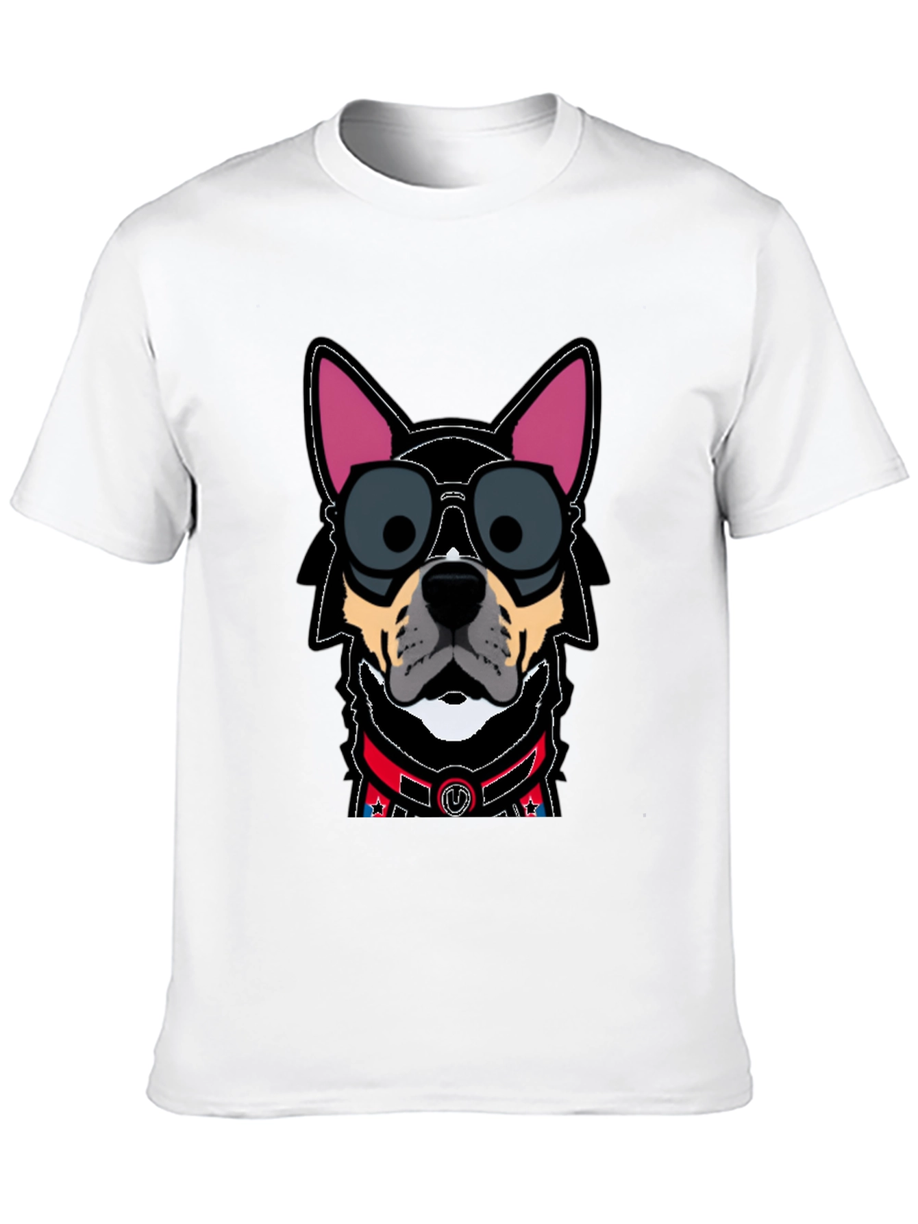 Black Dog in Sunglasses T-Shirt - Cool Canine Design view 10