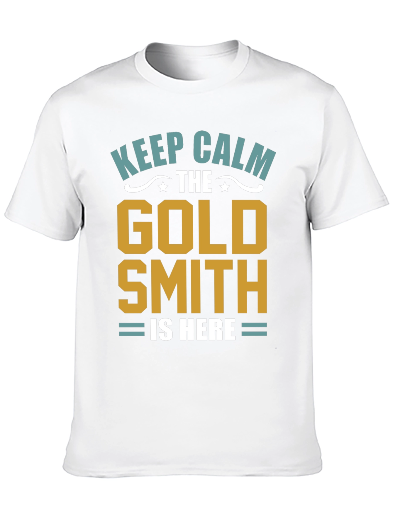 Black Keep Calm Goldsmith T-Shirt - Artisan Gift view 10