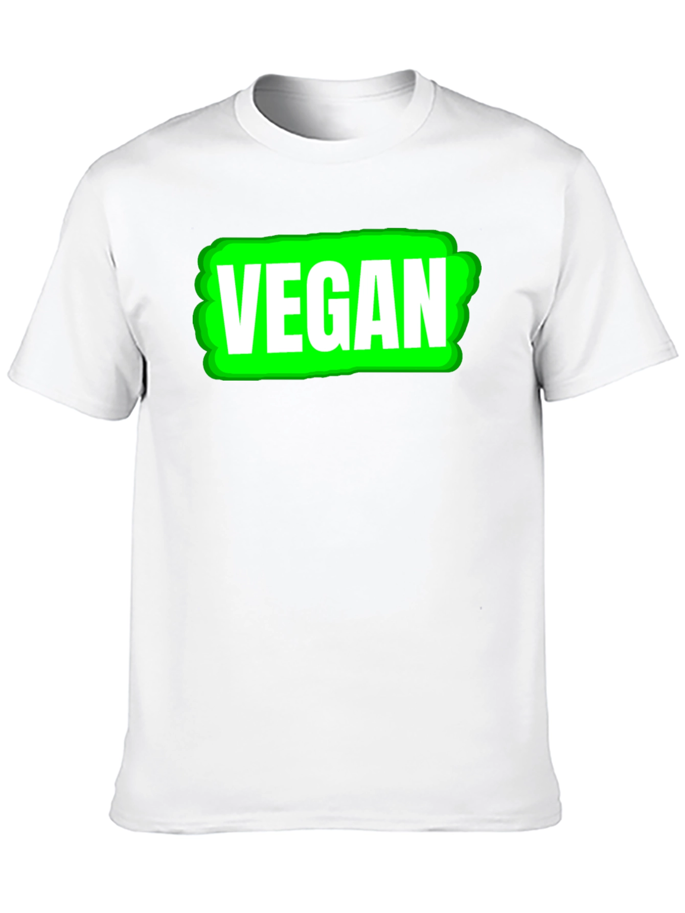 Black Vegan Graphic T-Shirt - Black, Unisex view 10