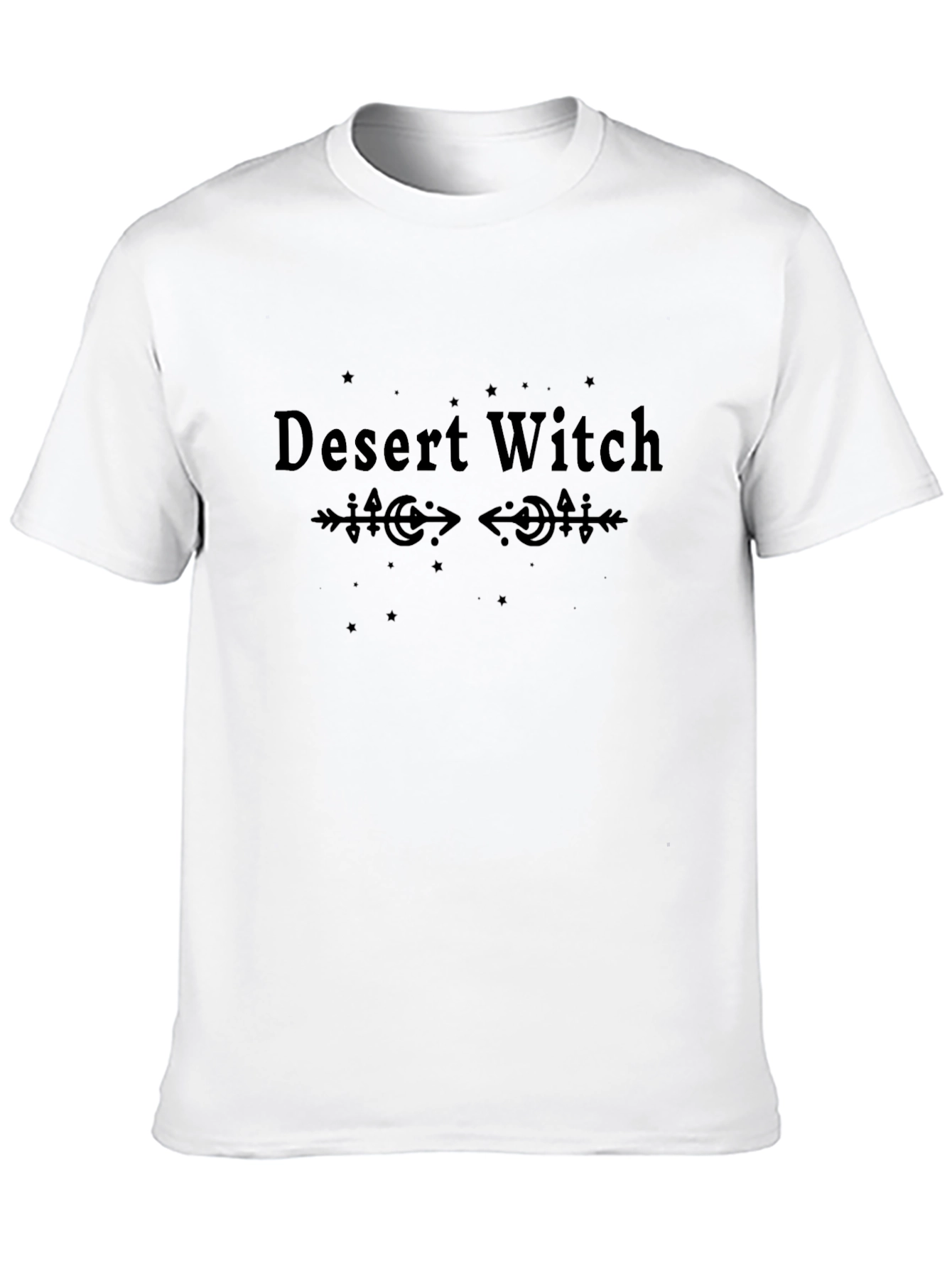 Black Desert Witch Graphic Tee - Unisex Cotton T-Shirt view 10