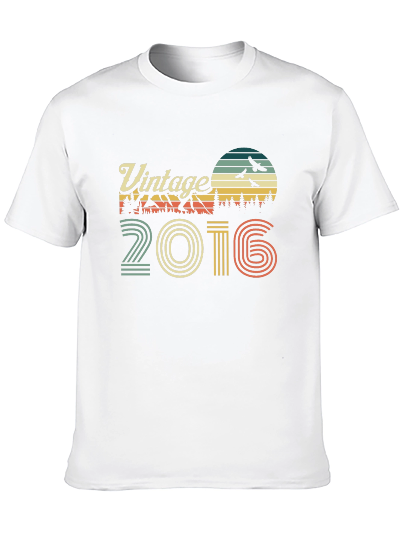 Black Vintage 2016 Graphic Tee - Retro Style view 10