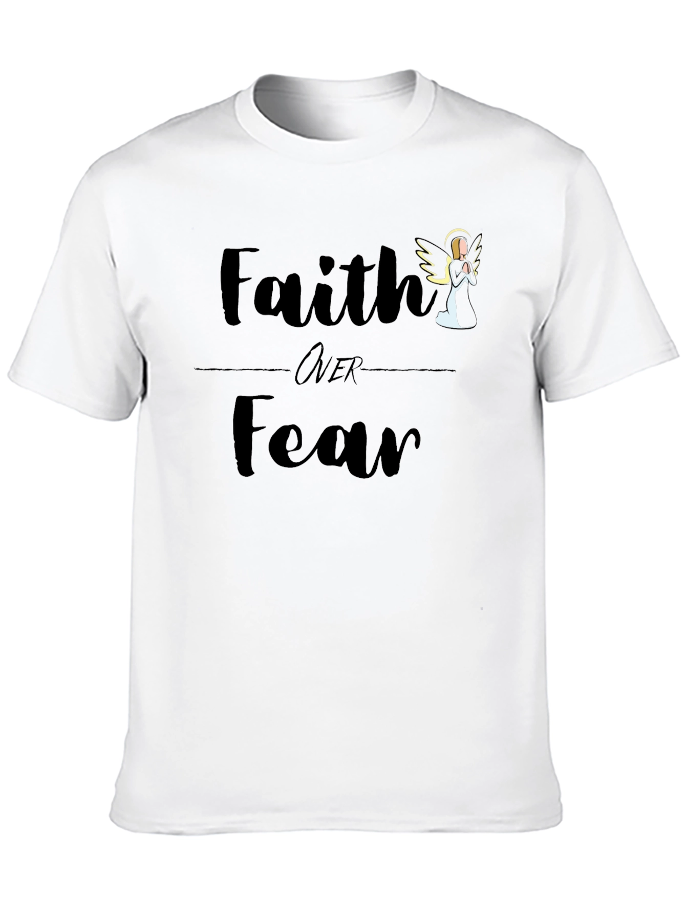 Black Faith Over Fear Graphic Tee view 10