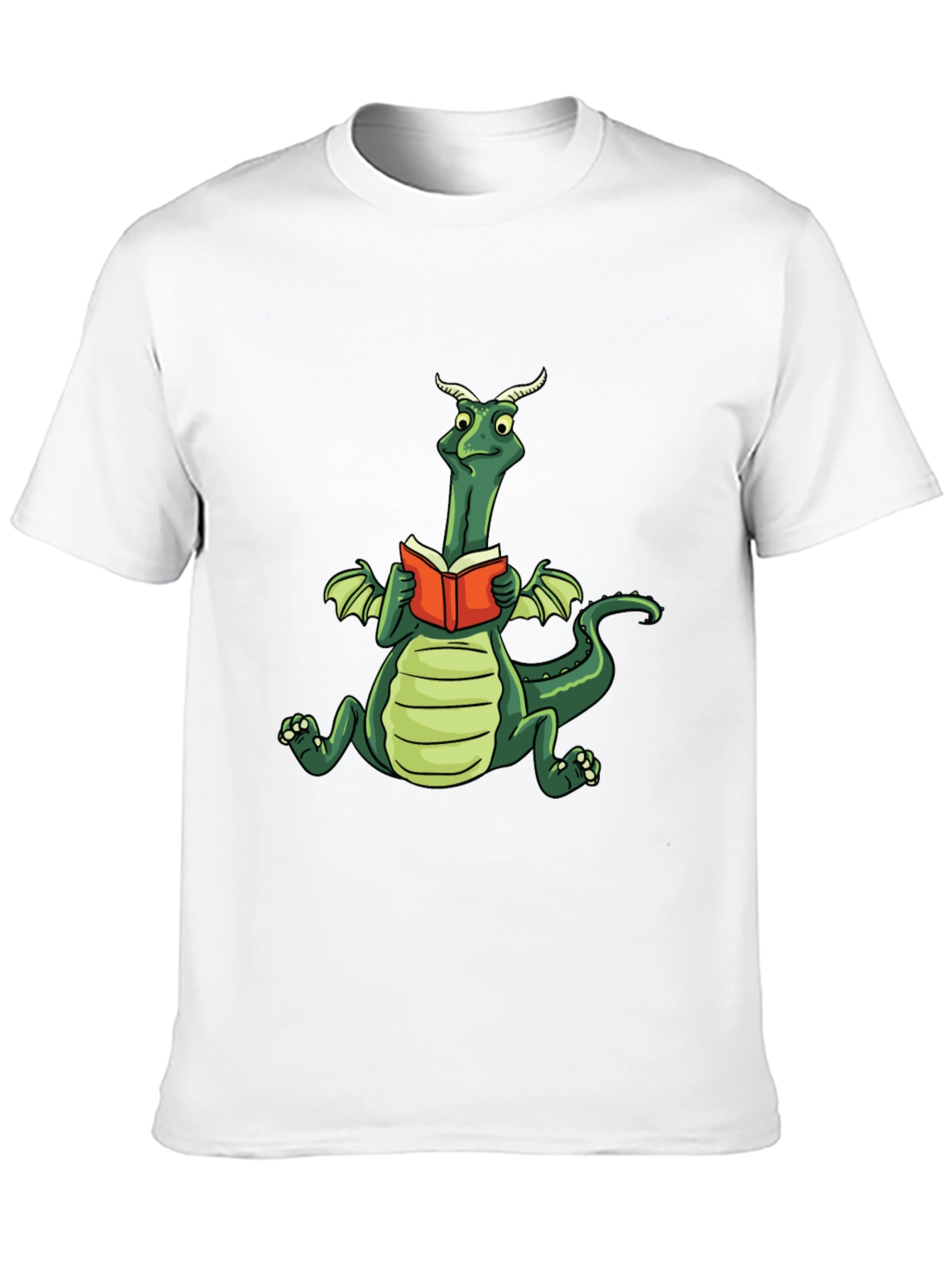 Black Dragon Reading Book Graphic Tee view 10