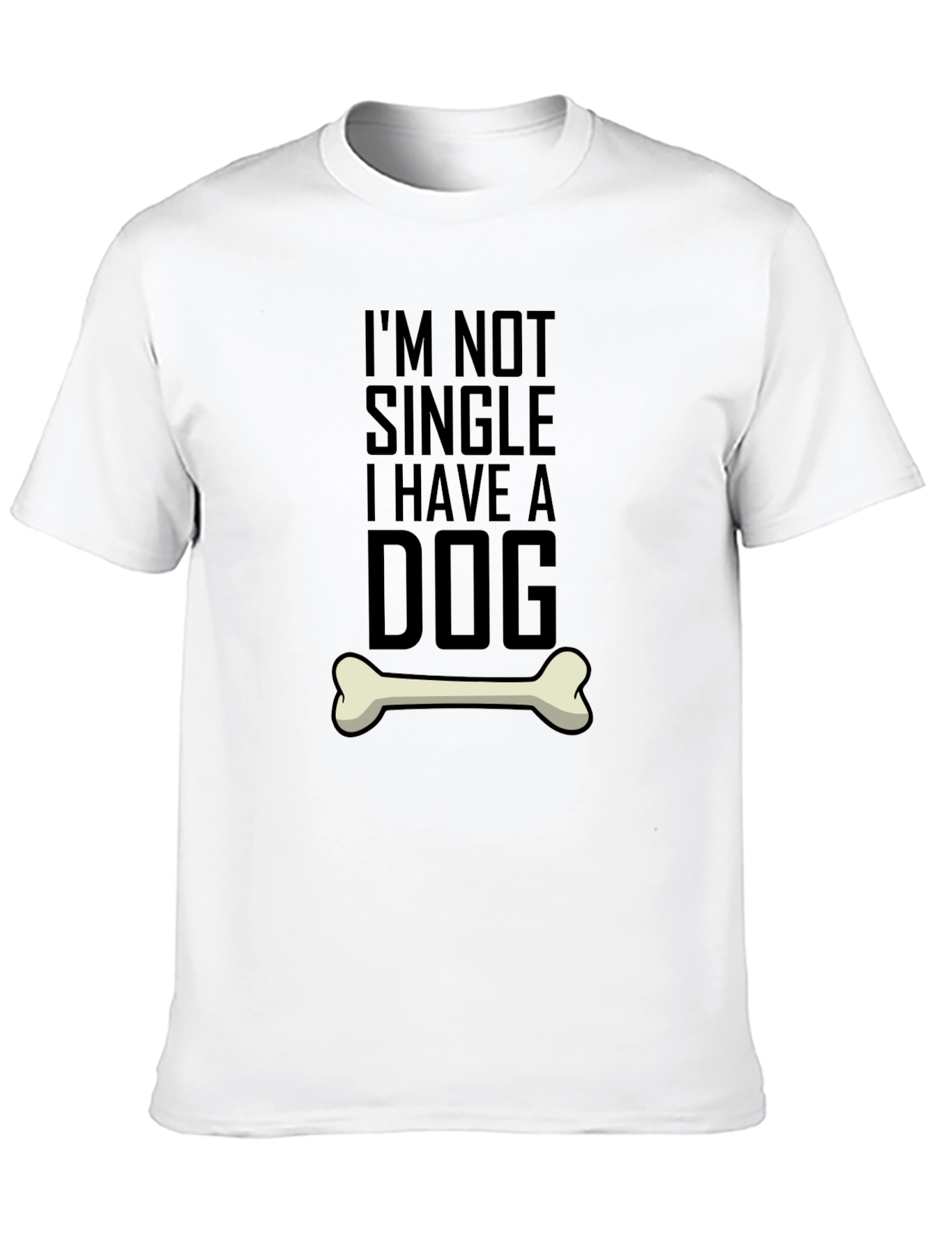 Black Dog Lover T-Shirt - I'm Not Single, I Have a Dog! view 10