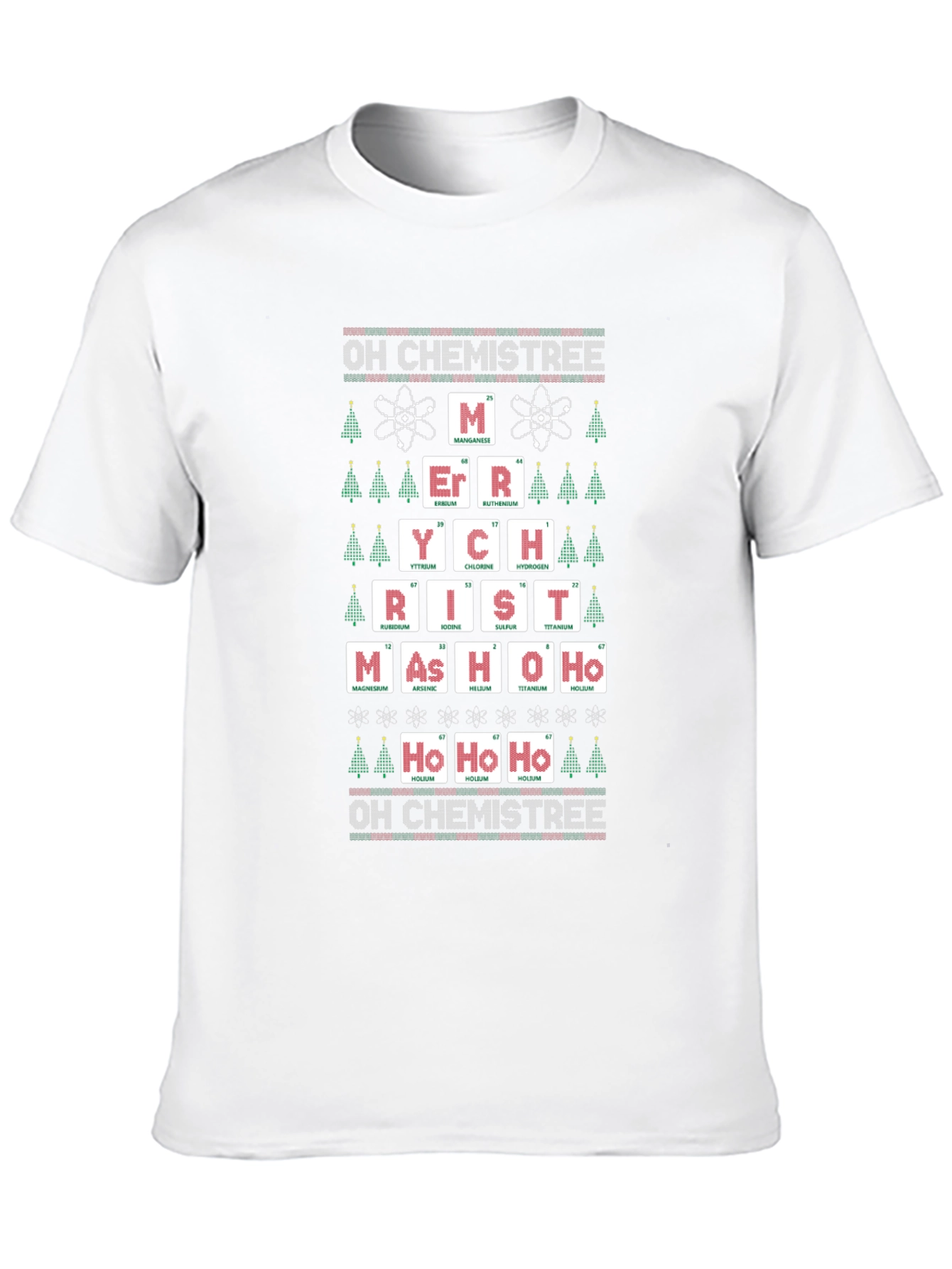Oh Chemistree! Periodic Table Christmas T-Shirt - 10