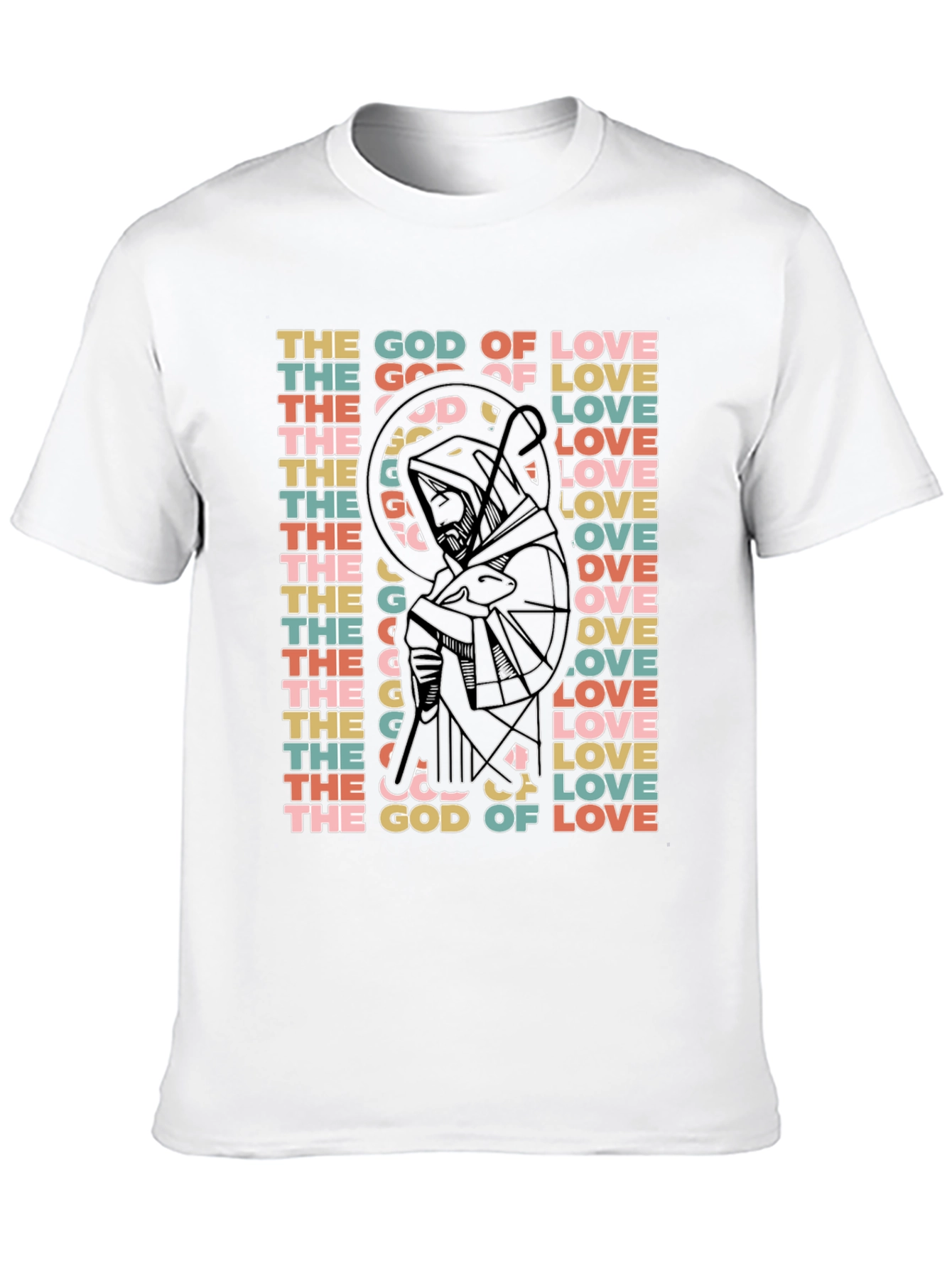 Black God of Love Graphic T-Shirt view 10