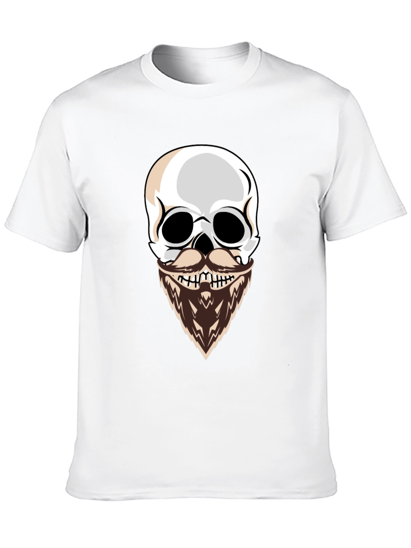 Black Skull with Beard Graphic T-Shirt - Cool & Edgy Style view 10