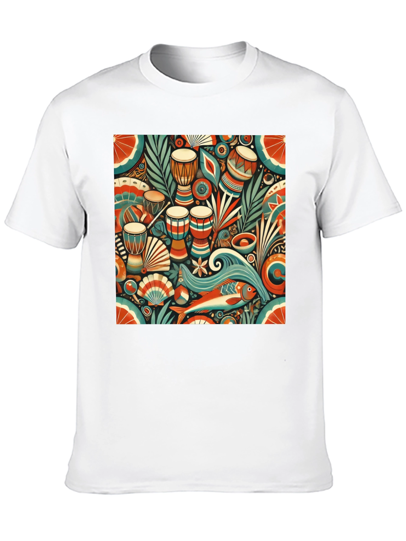 Black African Rhythm Graphic Tee - Unique Design view 10