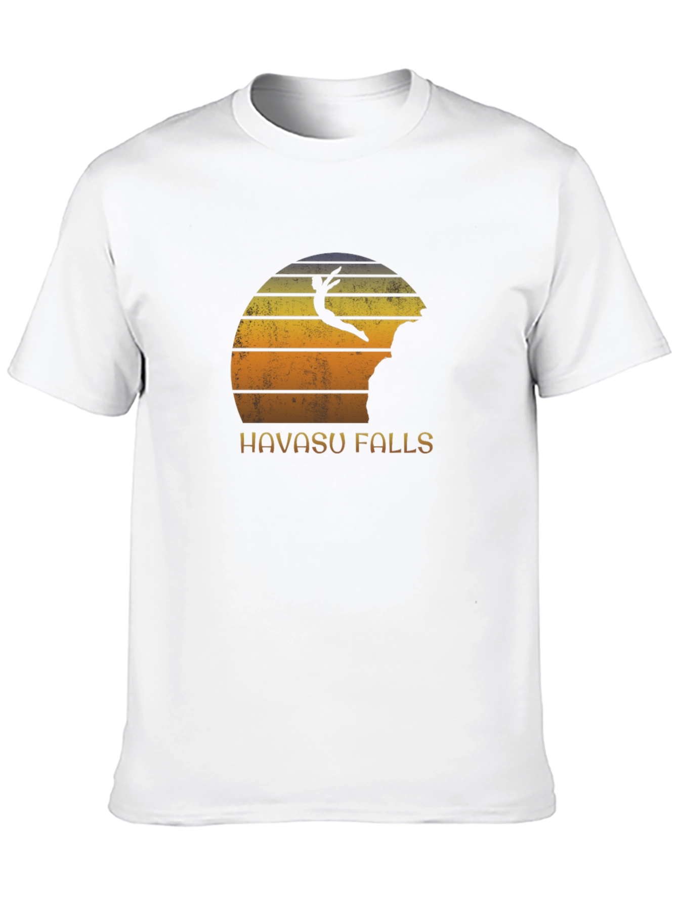 Black Havasu Falls Cliff Diver Graphic T-Shirt view 10