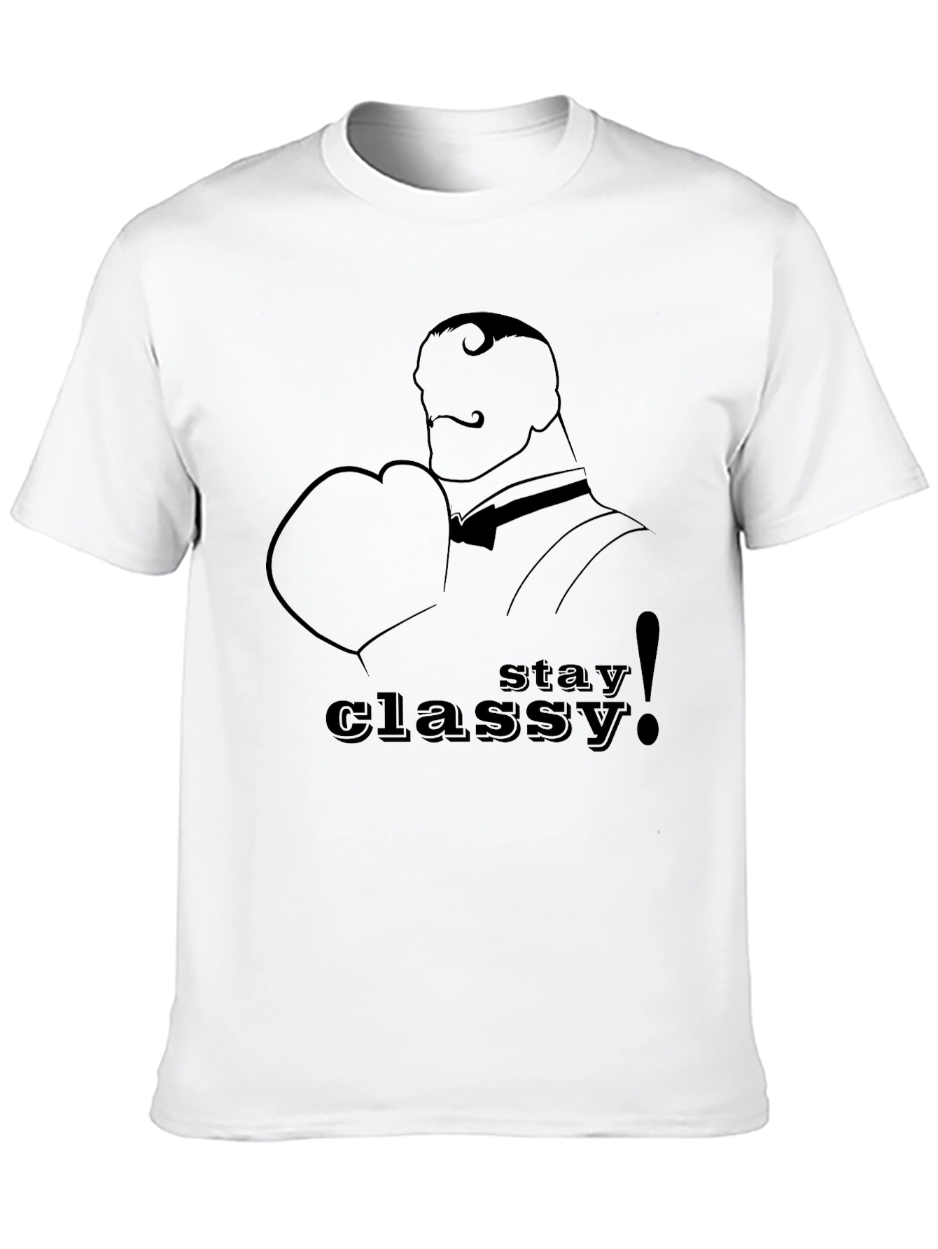 Black Stay Classy Black T-Shirt view 10