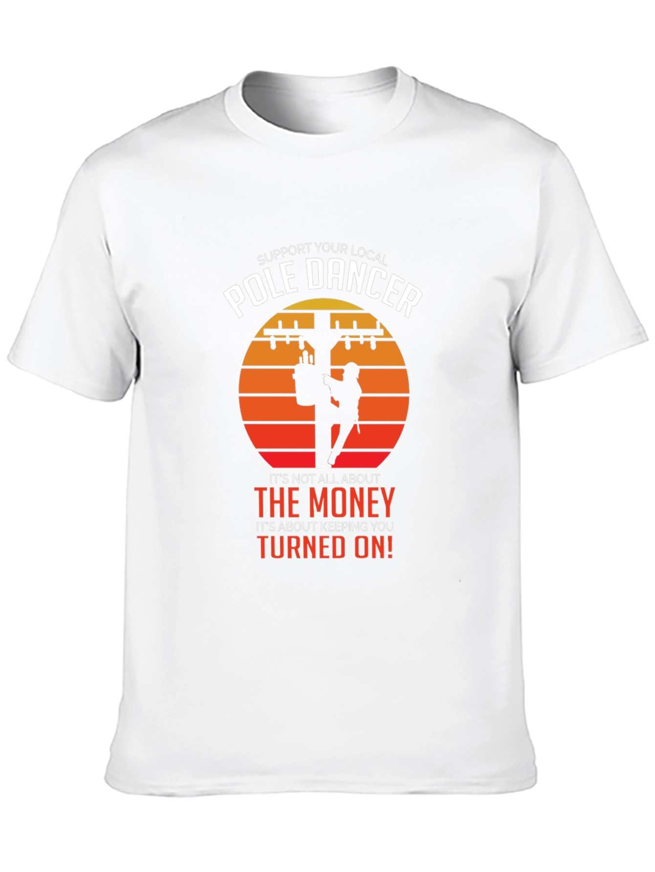 Black Support Your Local Pole Dancer T-Shirt view 10