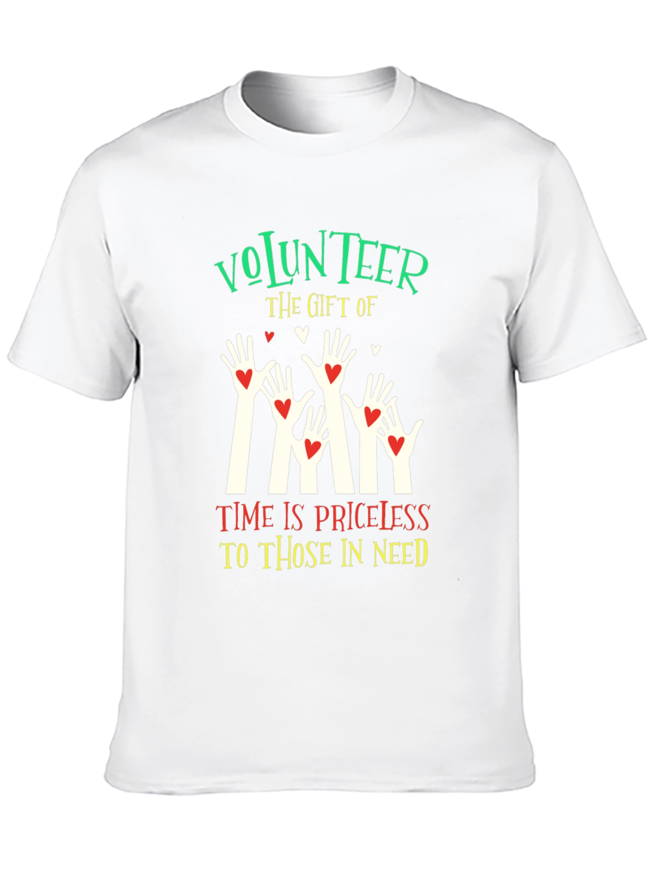 Black Volunteer T-Shirt - The Gift of Time is Priceless view 10