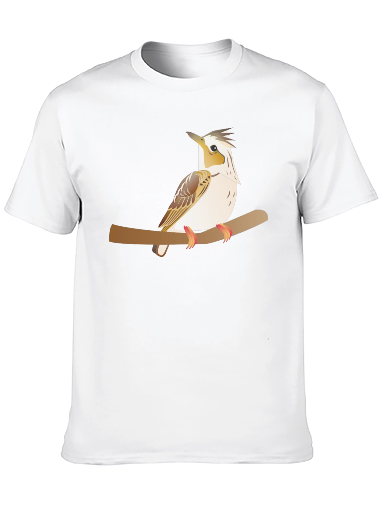 Black Bird on Branch Graphic Tee - Unisex Black T-Shirt view 10