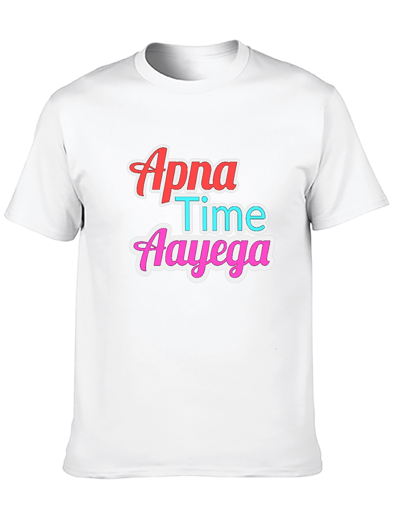 Black Apna Time Aayega Graphic T-Shirt view 10