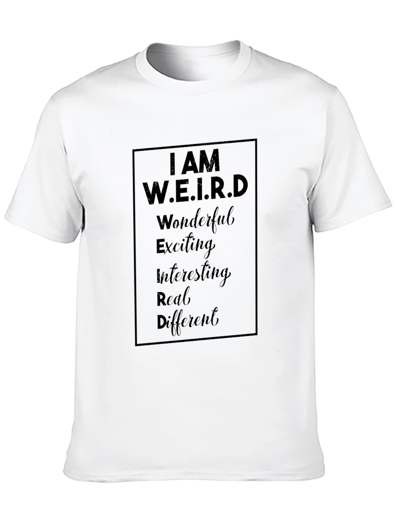 Black I AM W.E.I.R.D. Black Graphic T-Shirt view 10
