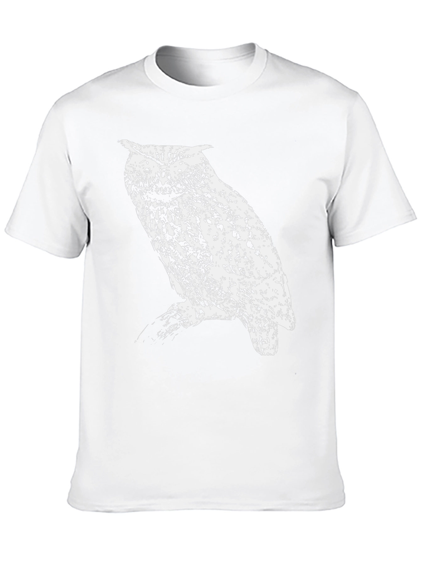 Black Owl Graphic Black T-Shirt view 10