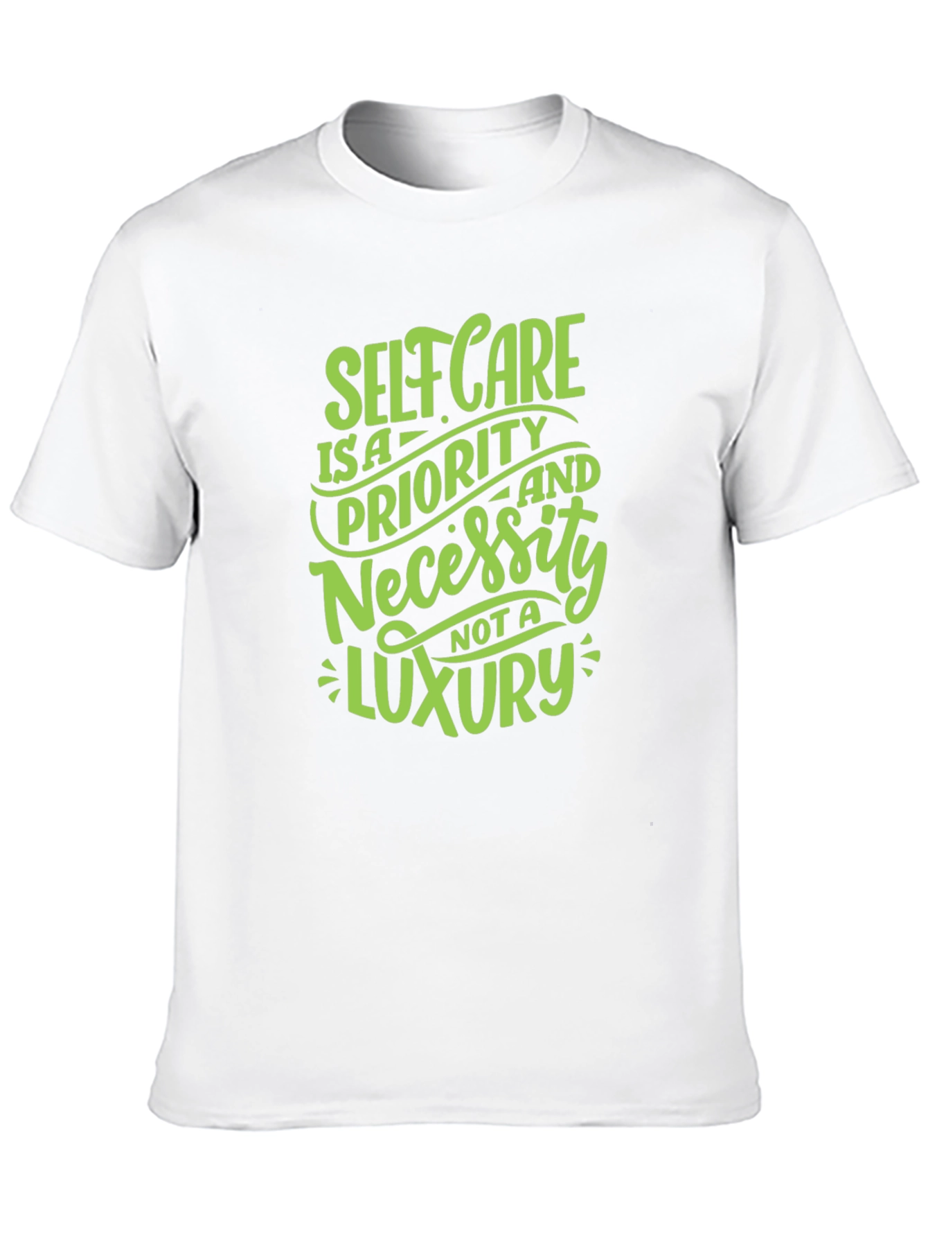 Black Self Care T-Shirt: Priority Not Luxury view 10